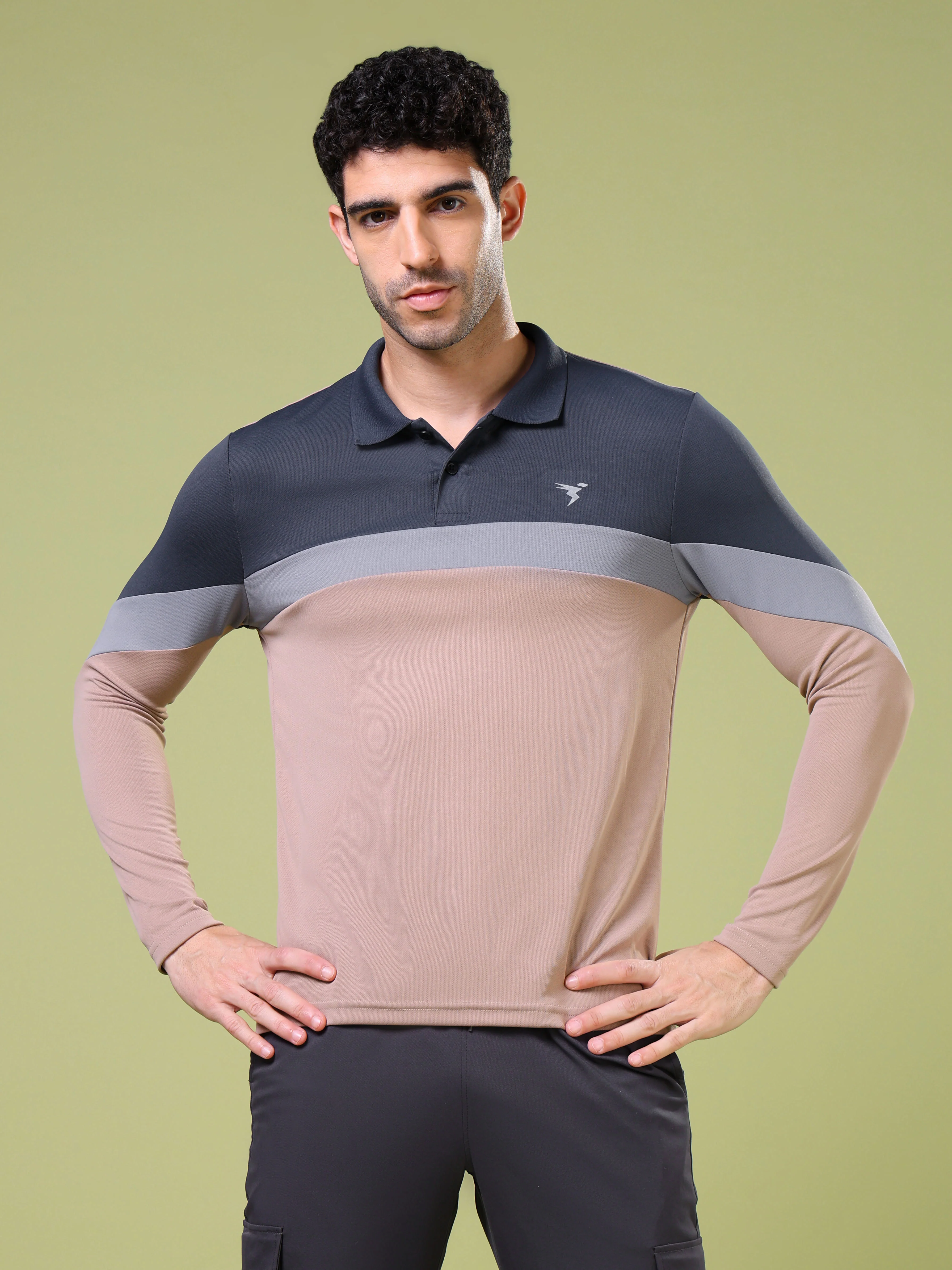 Men Solid Slim Fit Polo T-shirt with TECHNOCOOL+ - Image 2