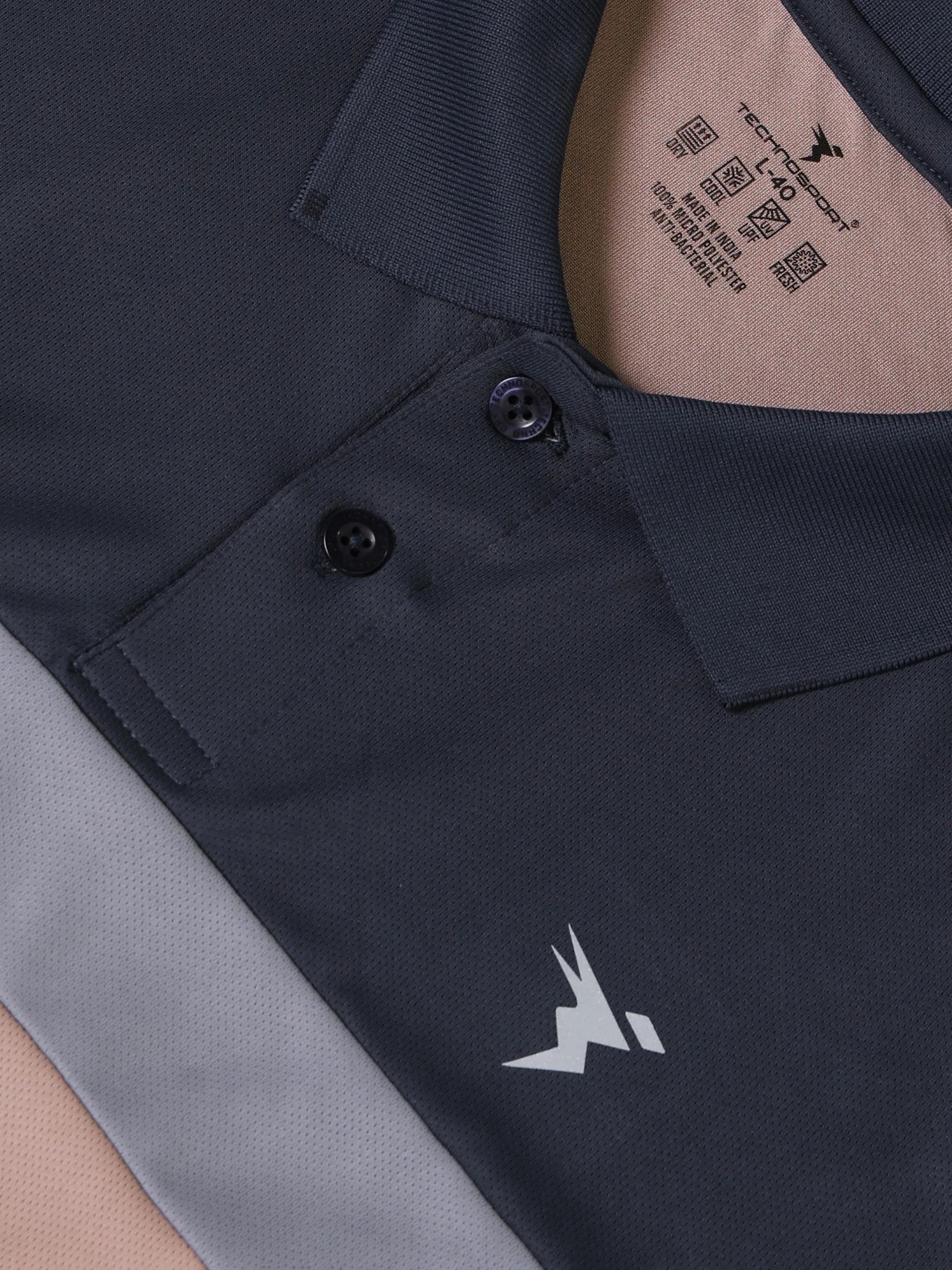 Men Solid Slim Fit Polo T-shirt with TECHNOCOOL+ - Image 7