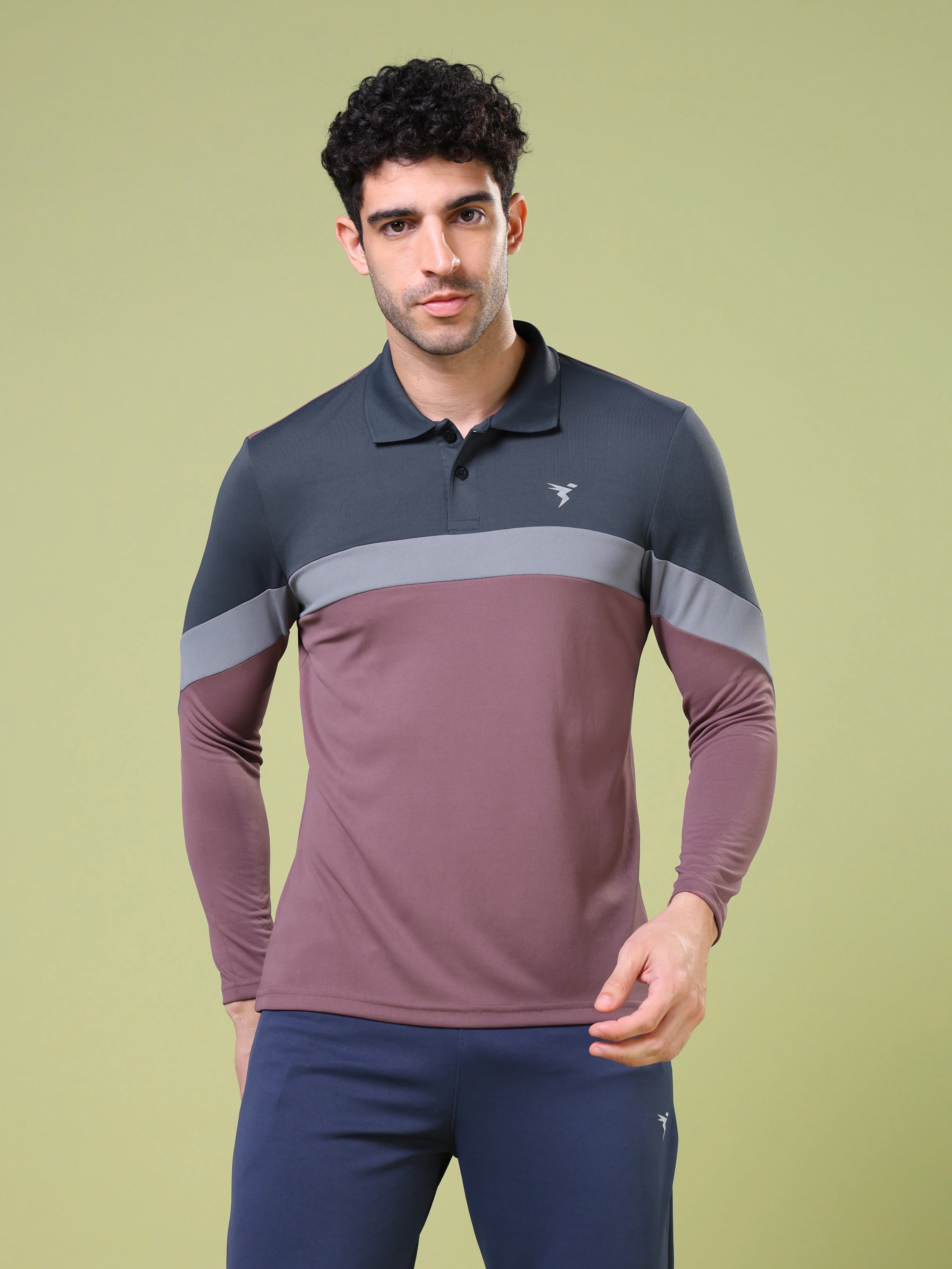 Men Solid Slim Fit Polo T-shirt with TECHNOCOOL+ - Image 2