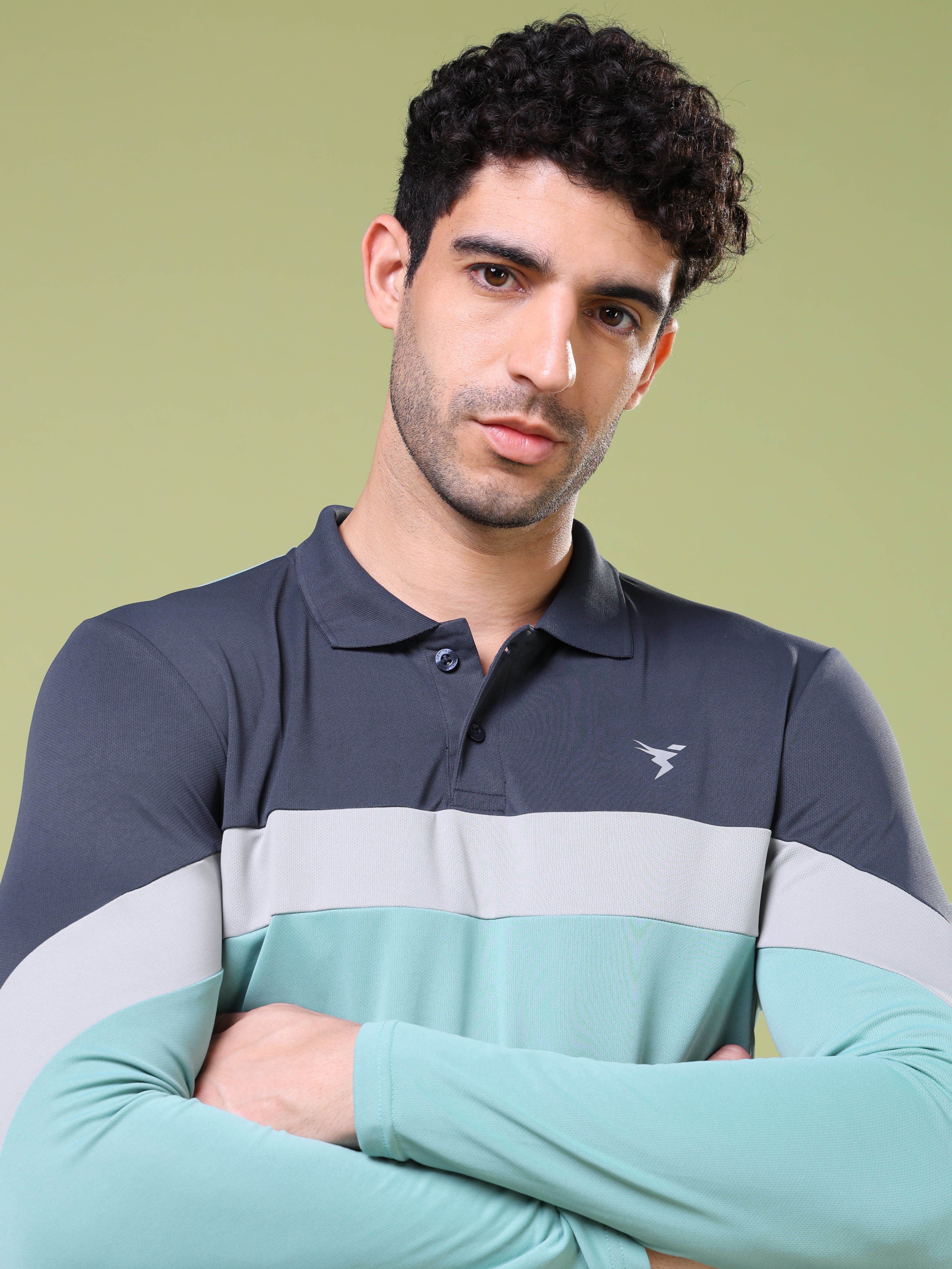 Men Solid Slim Fit Polo T-shirt with TECHNOCOOL+ - Image 5