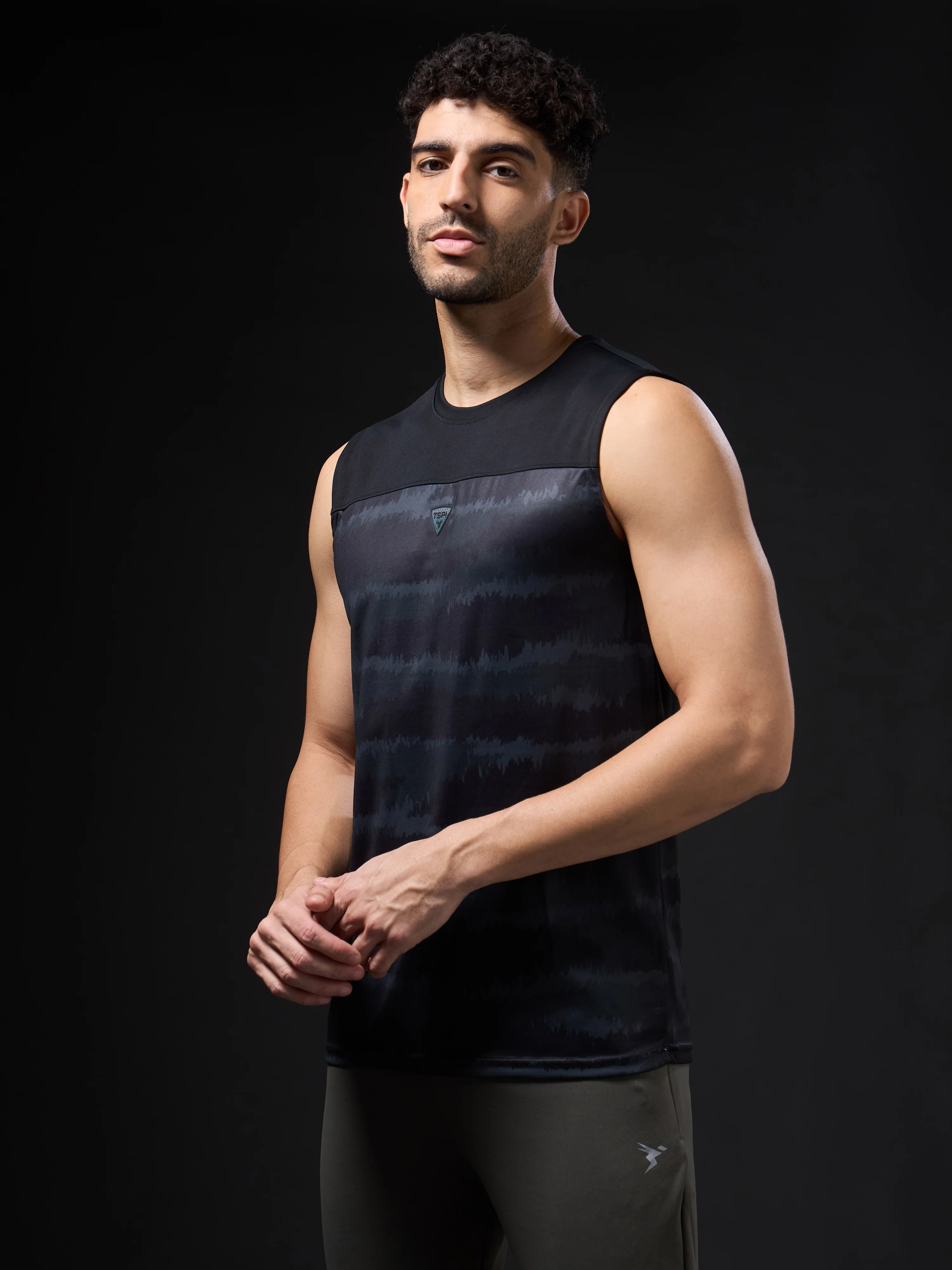 Men Printed Slim Fit Round Neck Innerwear Vest with TECHNOCOOL+ - Image 4