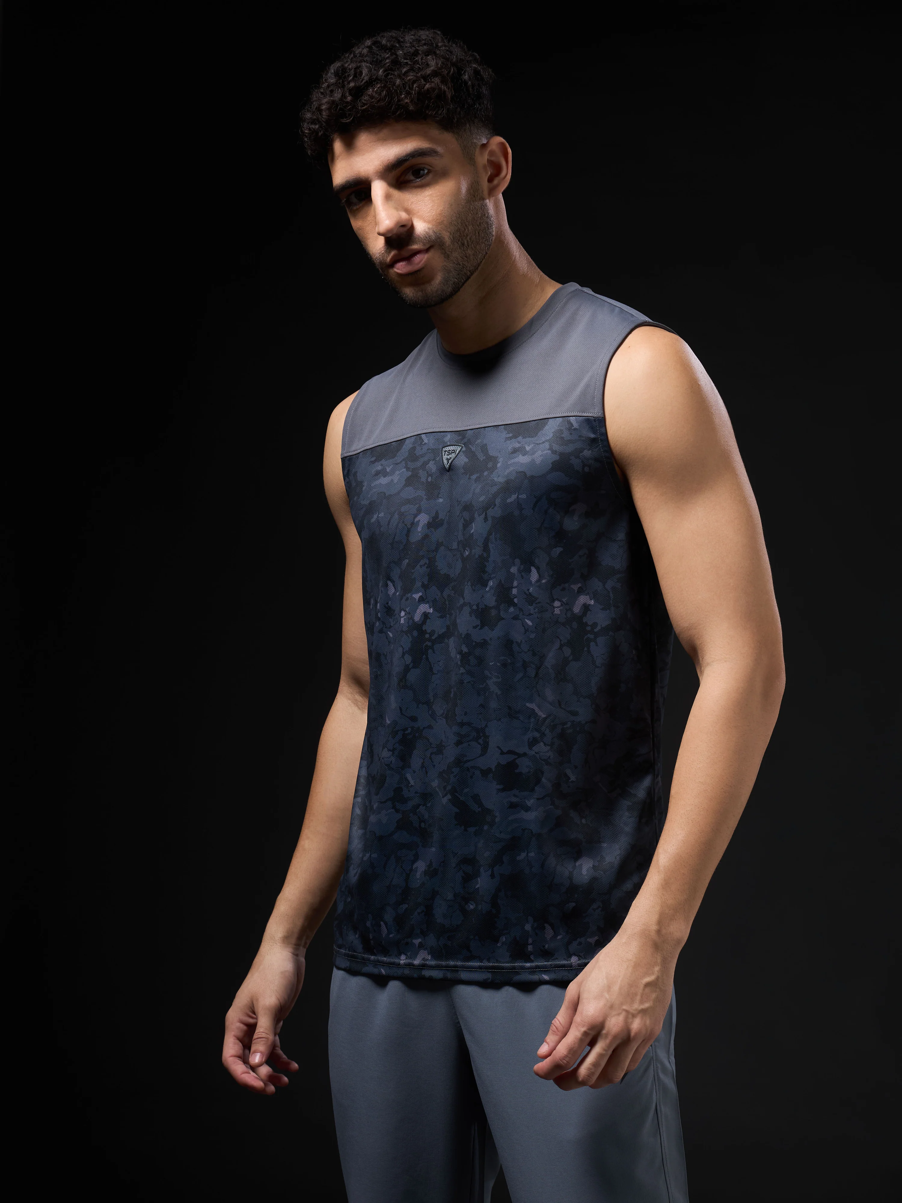 Men Printed Slim Fit Round Neck Innerwear Vest with TECHNOCOOL+ - Image 4