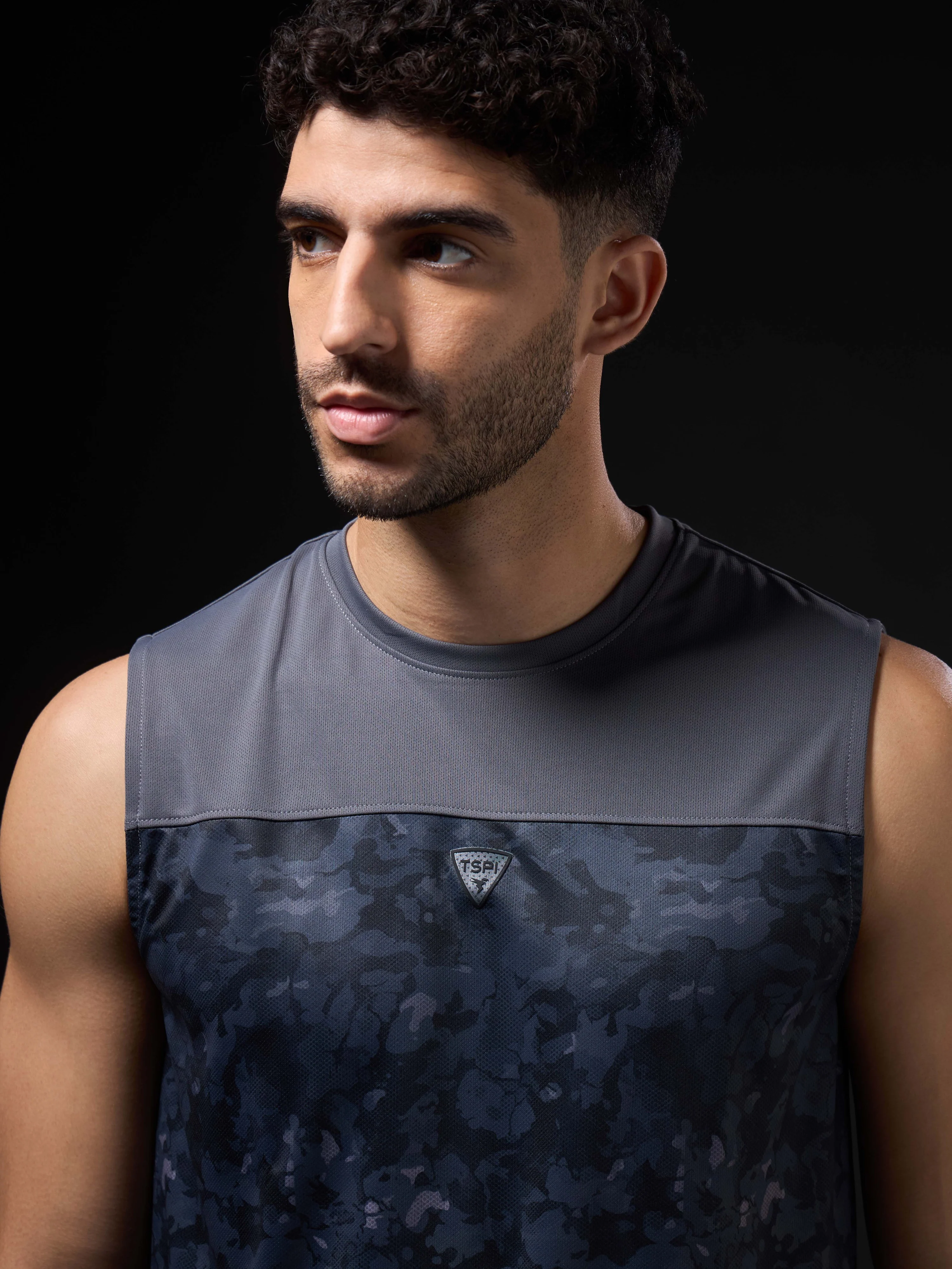 Men Printed Slim Fit Round Neck Innerwear Vest with TECHNOCOOL+ - Image 6