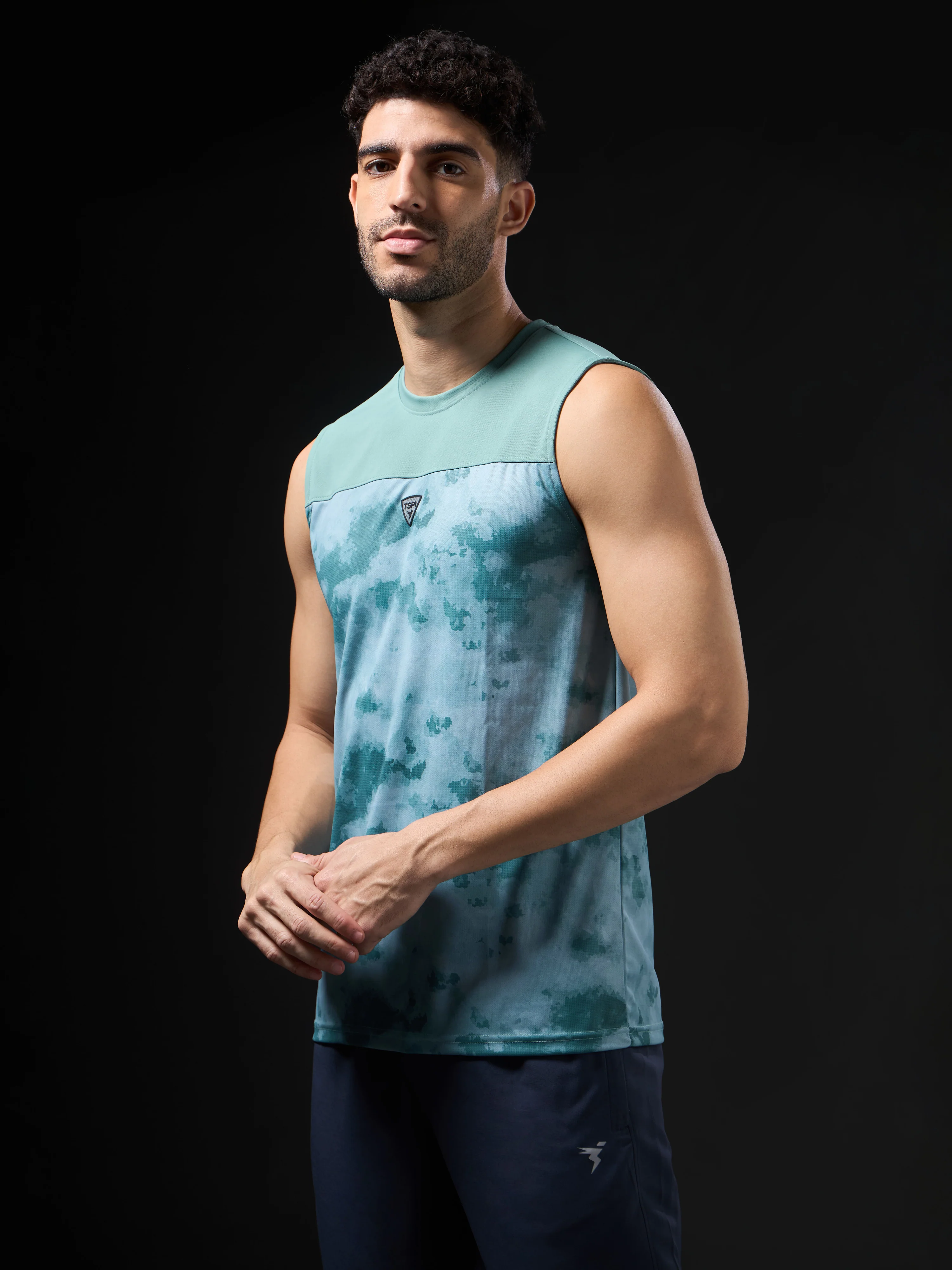 Men Printed Slim Fit Round Neck Innerwear Vest with TECHNOCOOL+ - Image 4