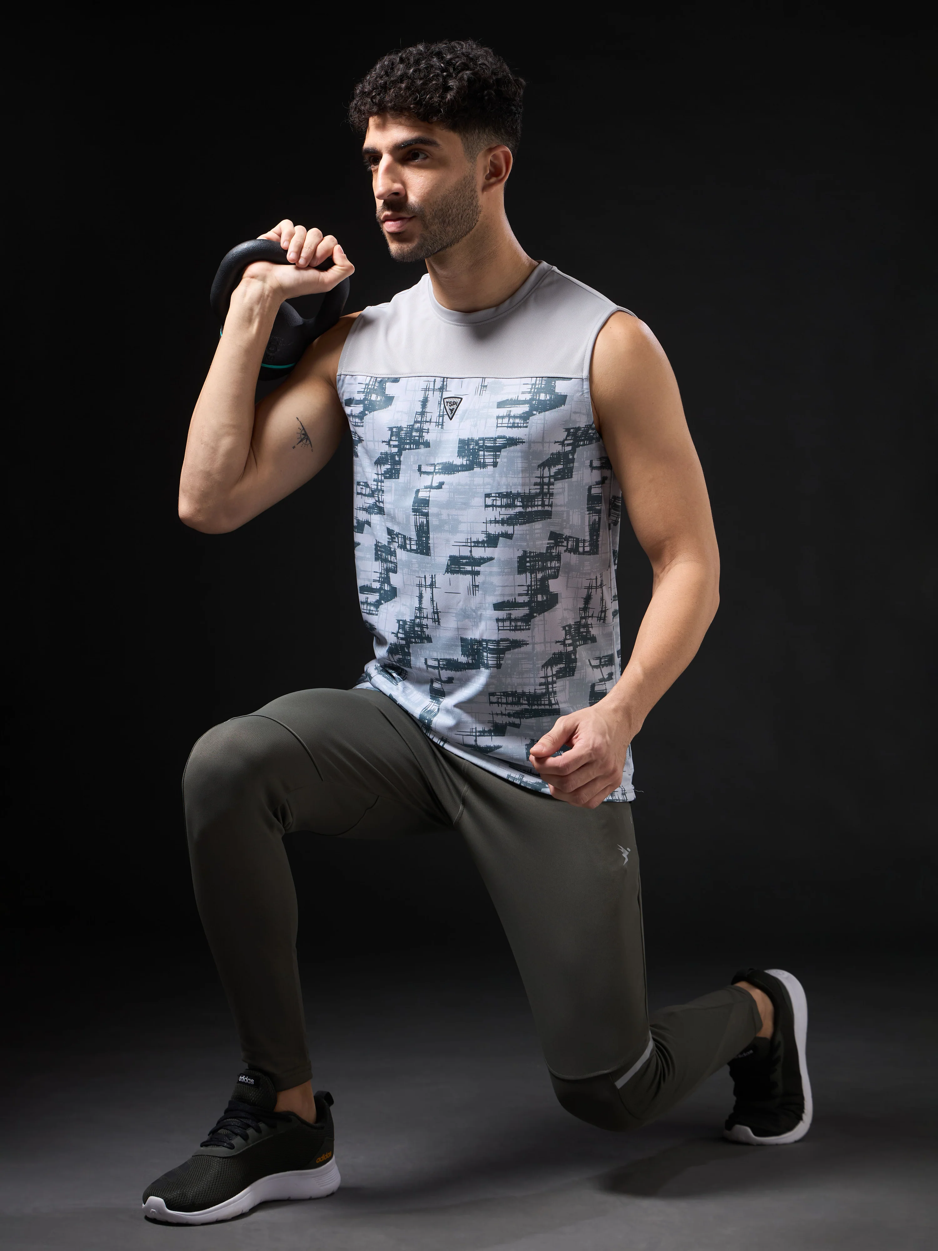 Men Printed Slim Fit Round Neck Innerwear Vest with TECHNOCOOL+ - Image 5