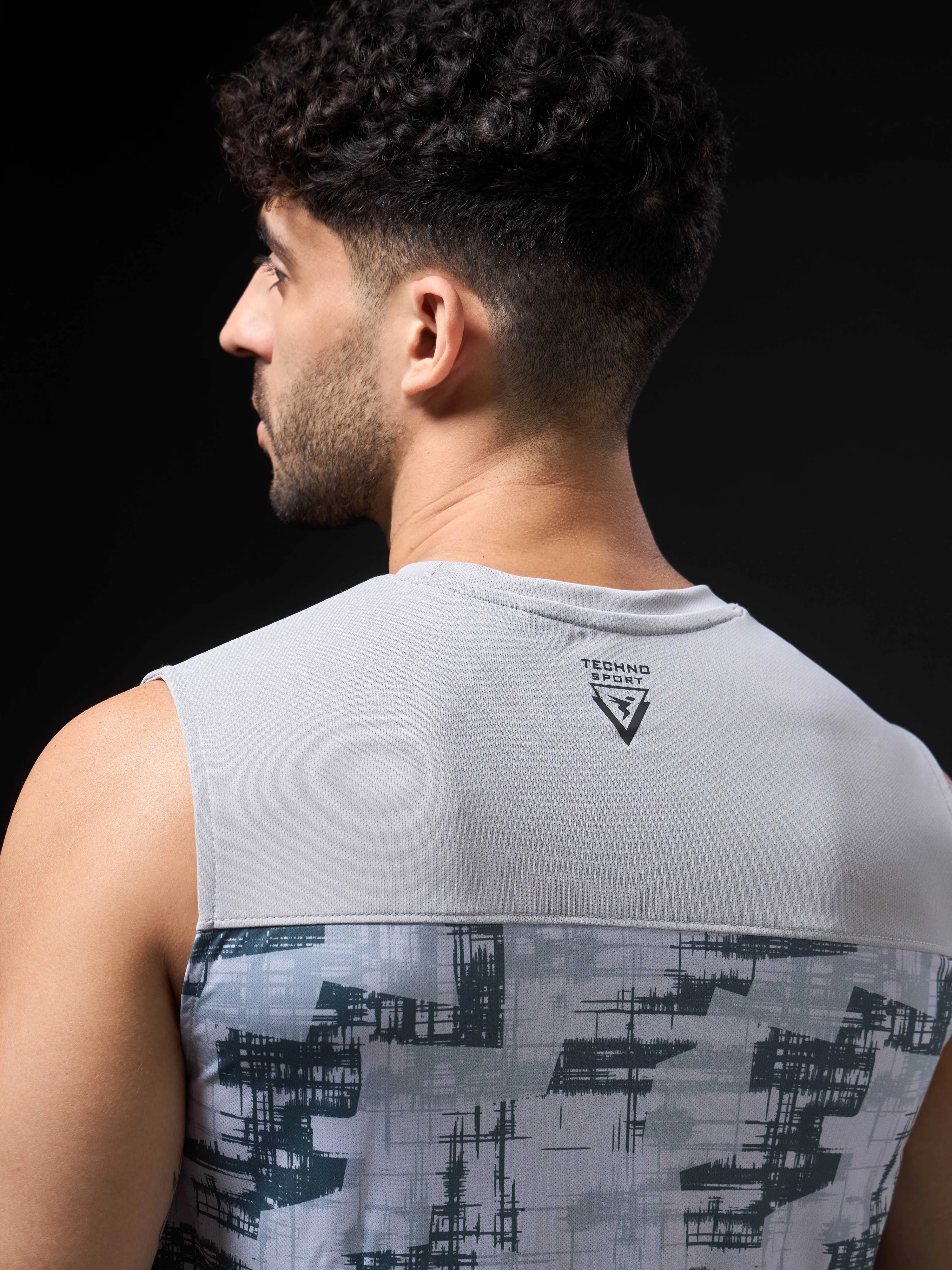 Men Printed Slim Fit Round Neck Innerwear Vest with TECHNOCOOL+ - Image 7