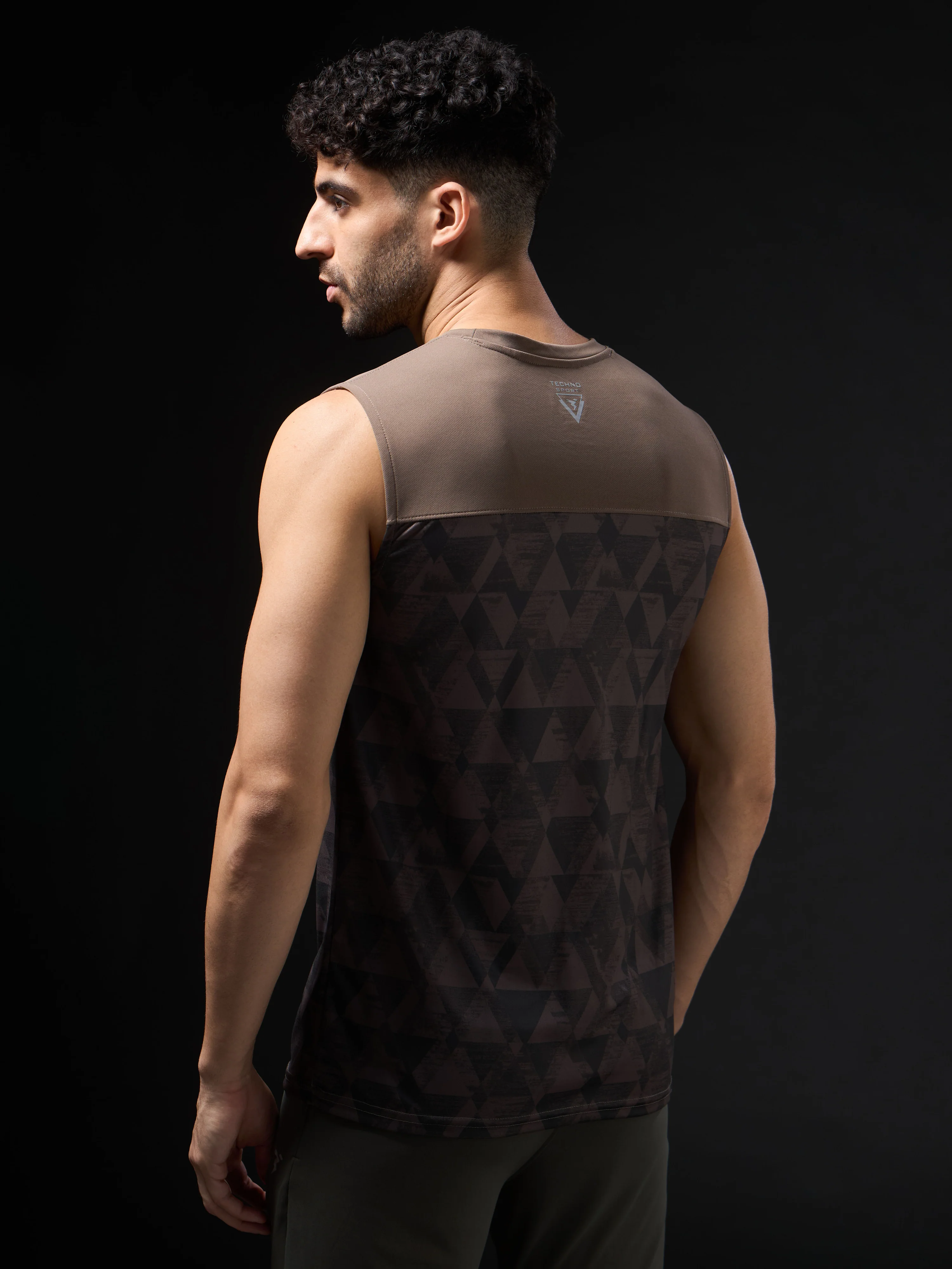 Men Printed Slim Fit Round Neck Innerwear Vest with TECHNOCOOL+ - Image 3