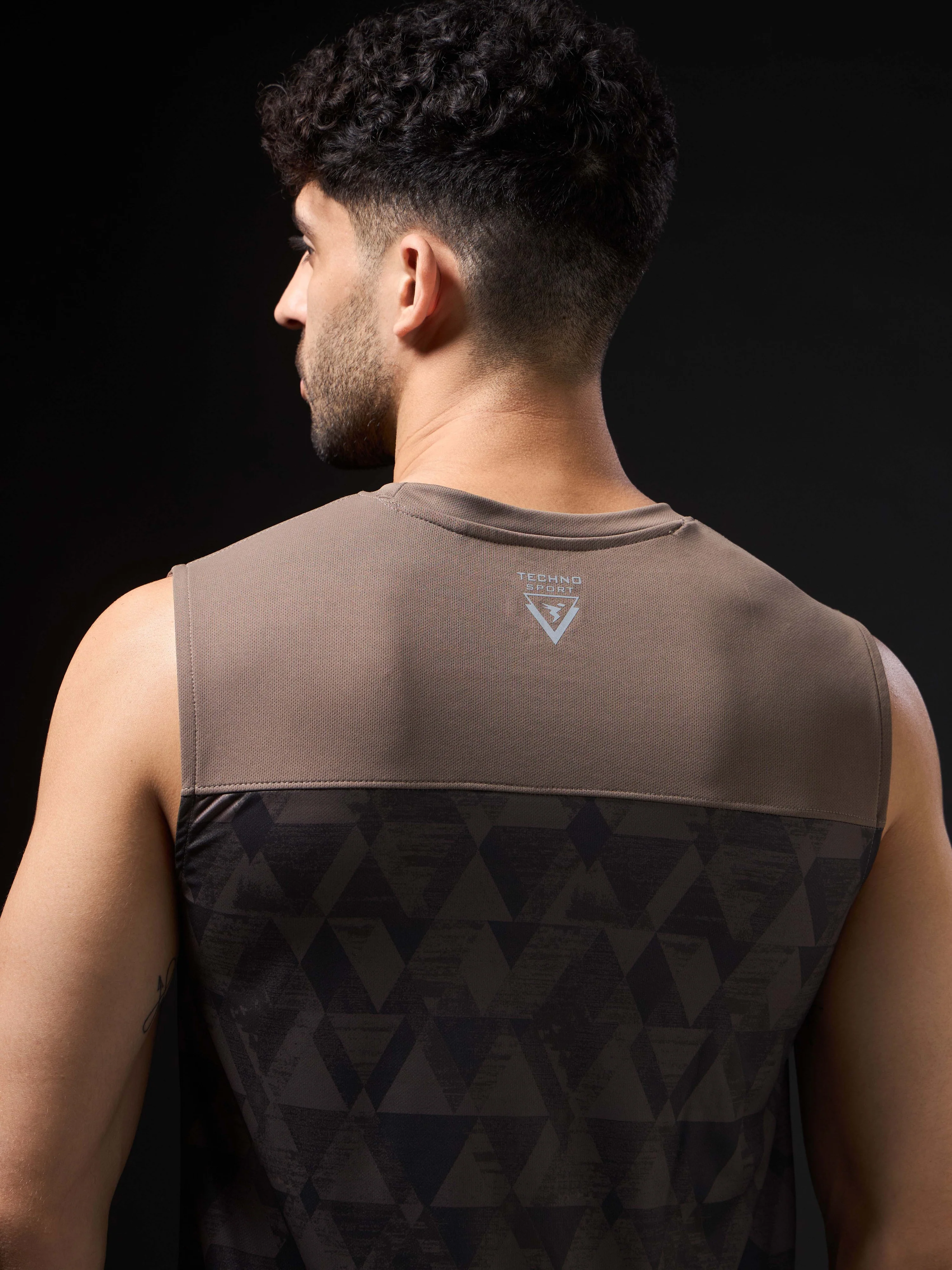 Men Printed Slim Fit Round Neck Innerwear Vest with TECHNOCOOL+ - Image 7
