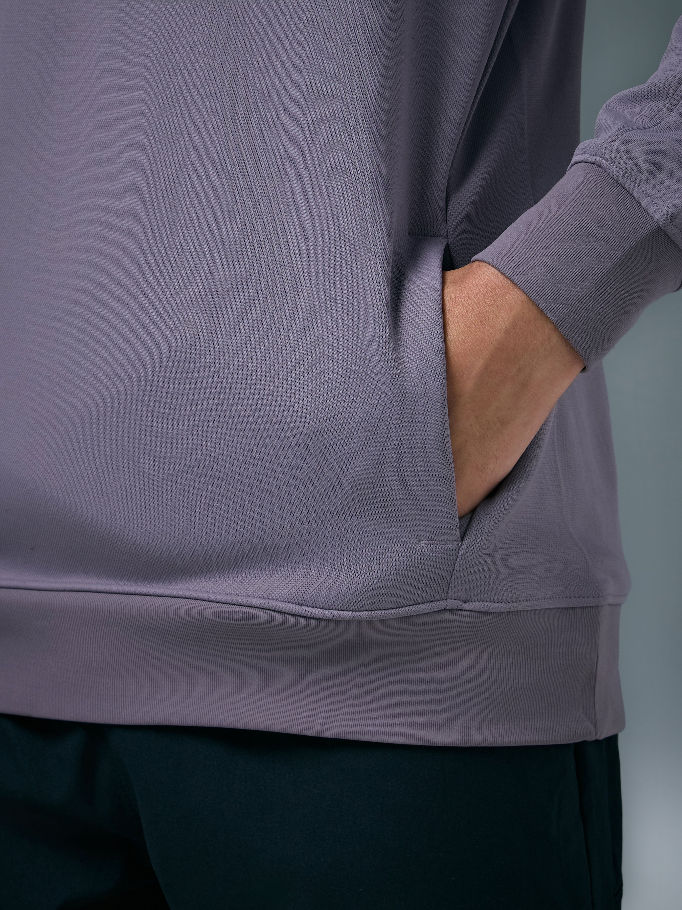 Men Solid Slim Fit Round Neck Sports Sweatshirt with ELASTOPLUS - Image 7