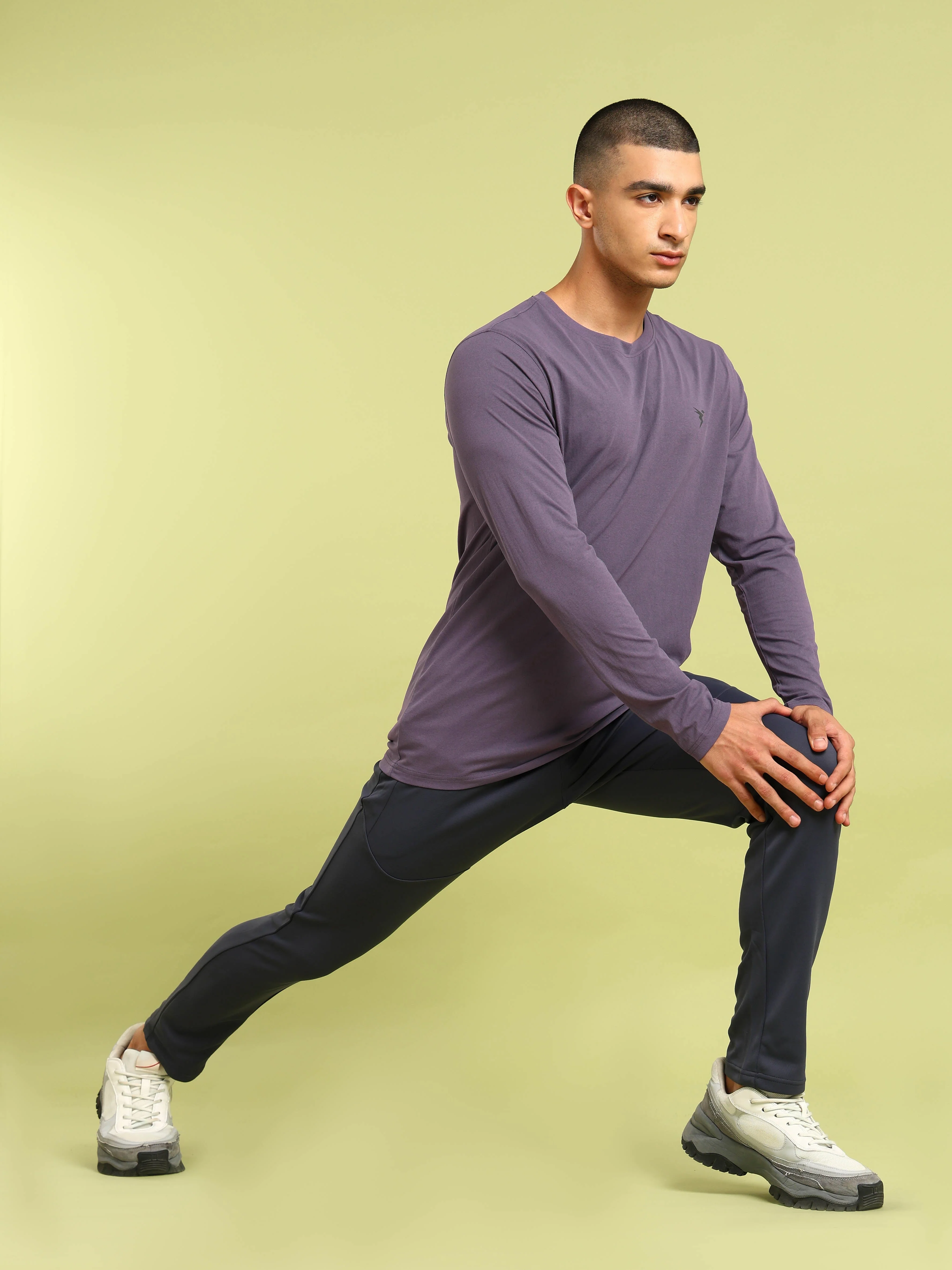 Men Solid Slim Fit Round Neck Sports T-shirt with COTFLEX - Image 7