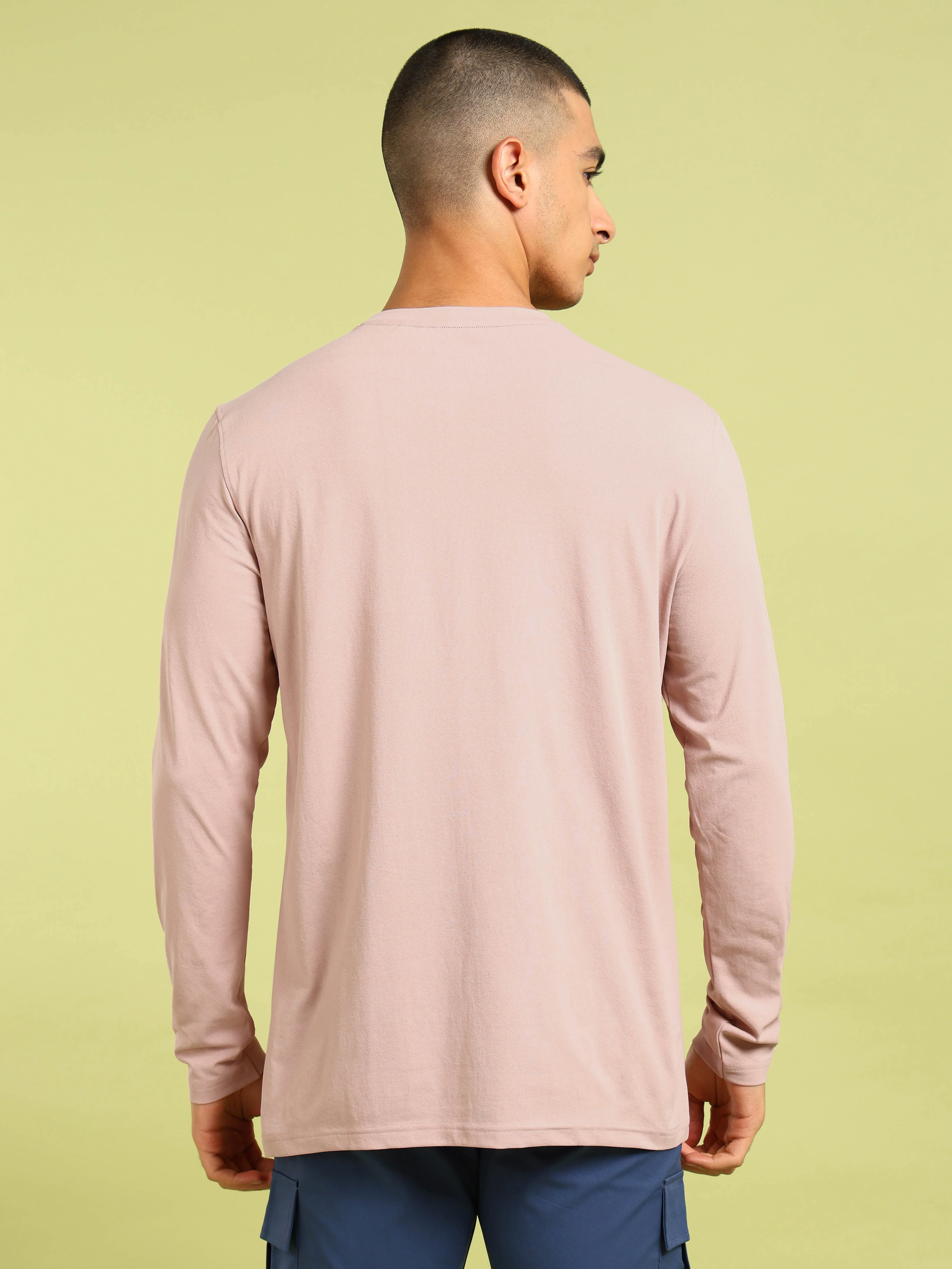 Men Solid Slim Fit Round Neck Sports T-shirt with COTFLEX - Image 2