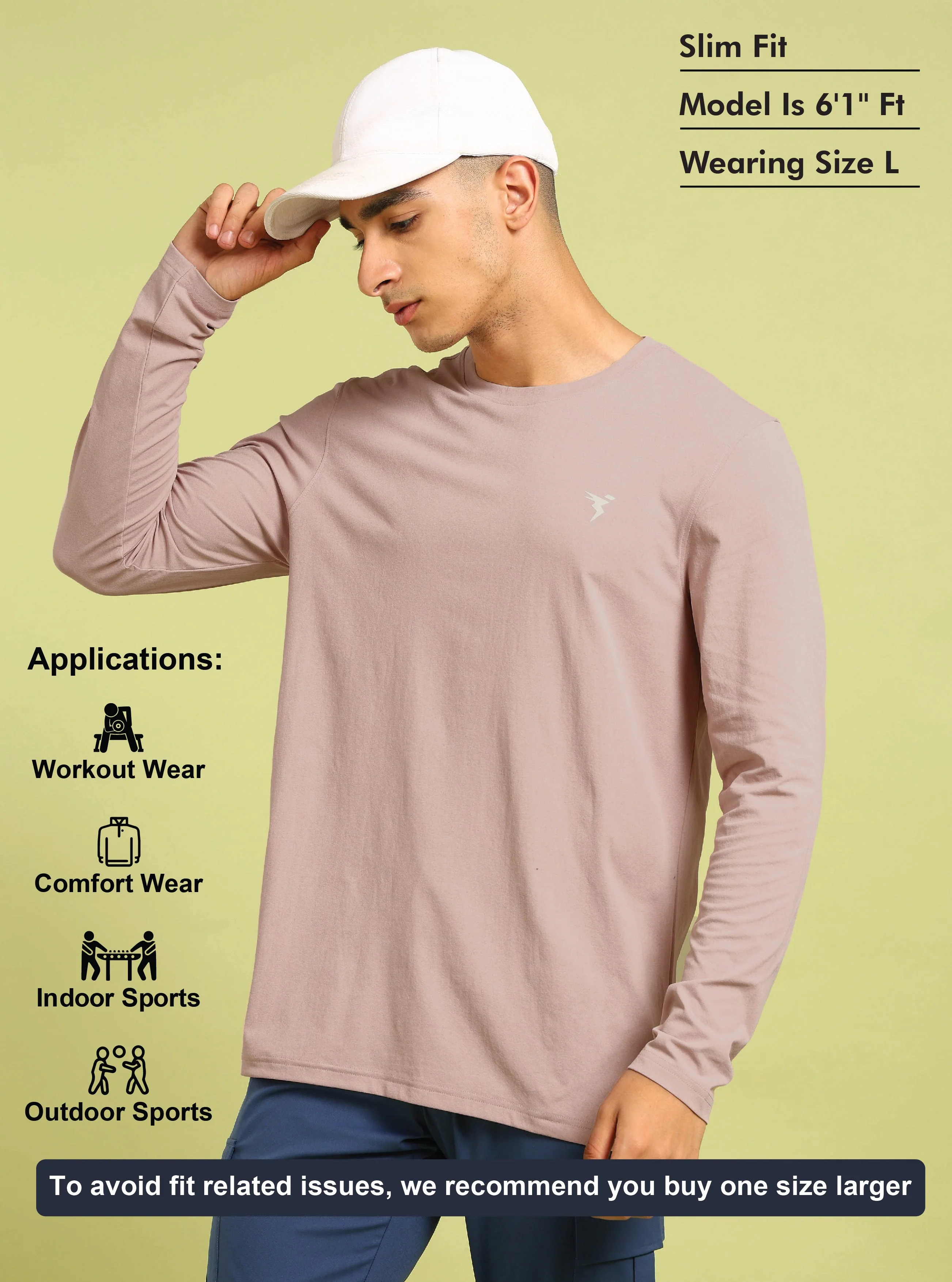 Men Solid Slim Fit Round Neck Sports T-shirt with COTFLEX - Image 3