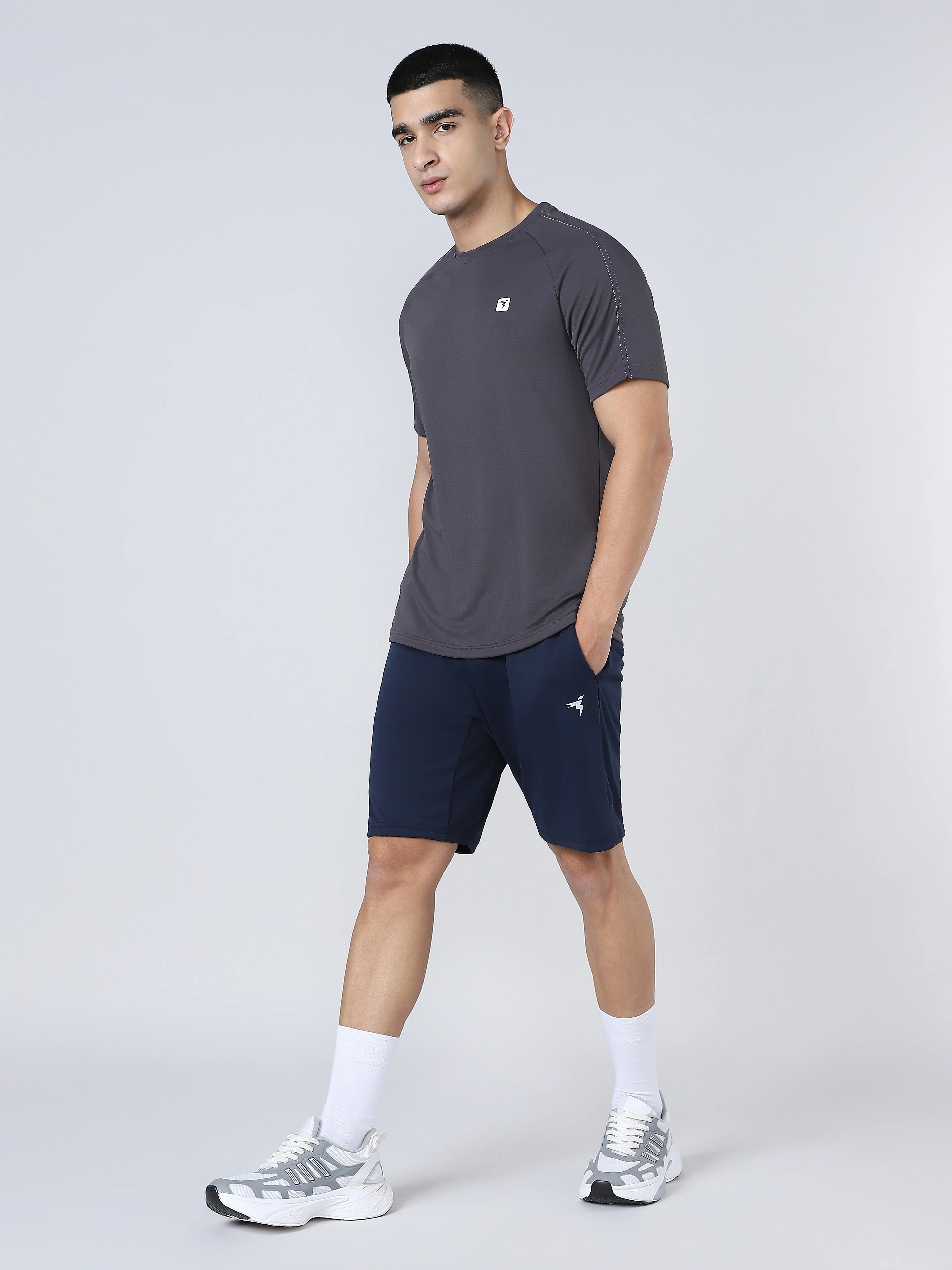 Men Solid Slim Fit Round Neck Sports T-shirt with TECHNOCOOL+ - Image 6