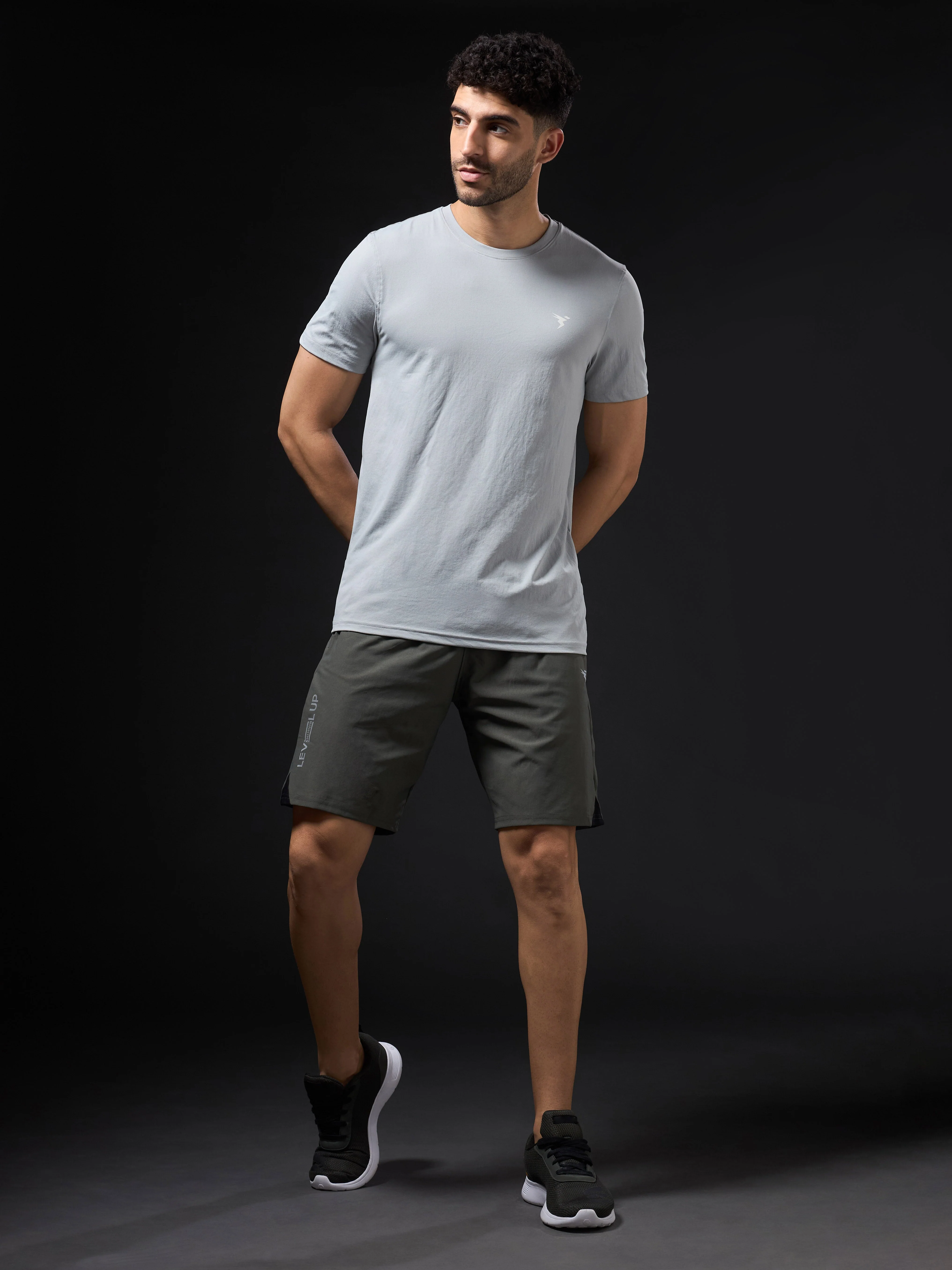 Men Solid Slim Fit Shorts with ELASTO LITE - Image 5