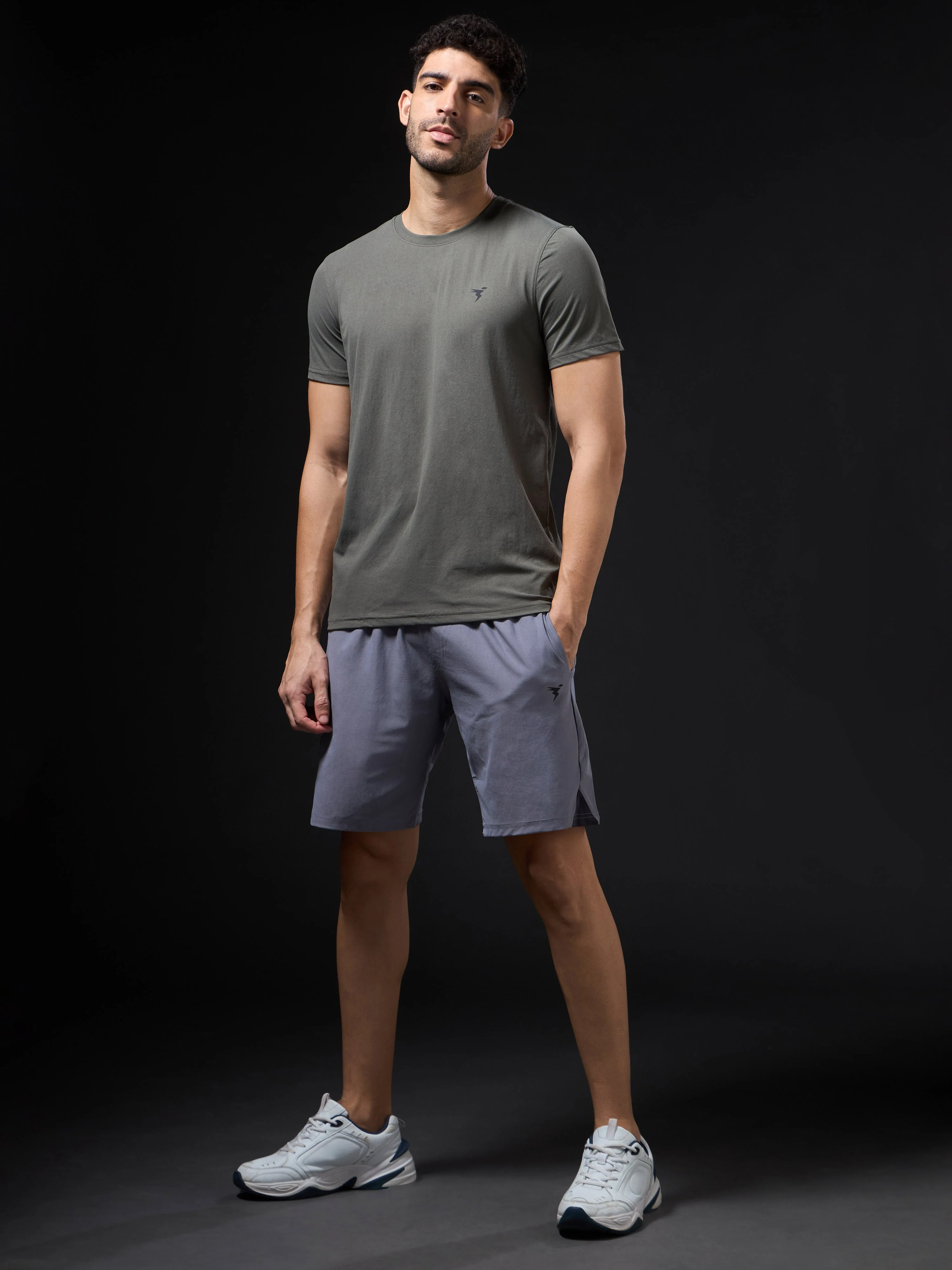 Men Solid Slim Fit Shorts with ELASTO LITE - Image 5