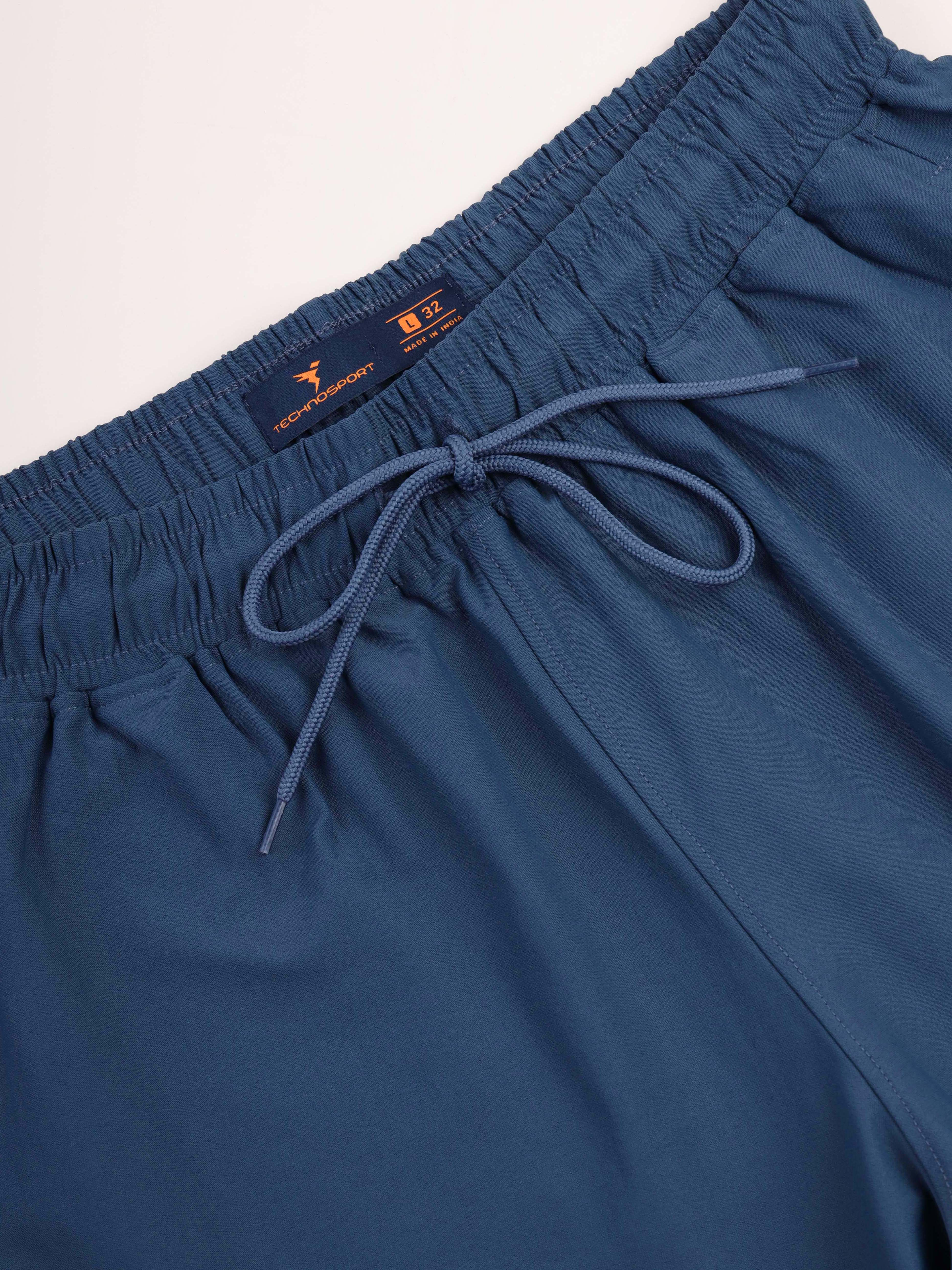 Men Solid Slim Fit Shorts with ELASTO LITE - Image 6