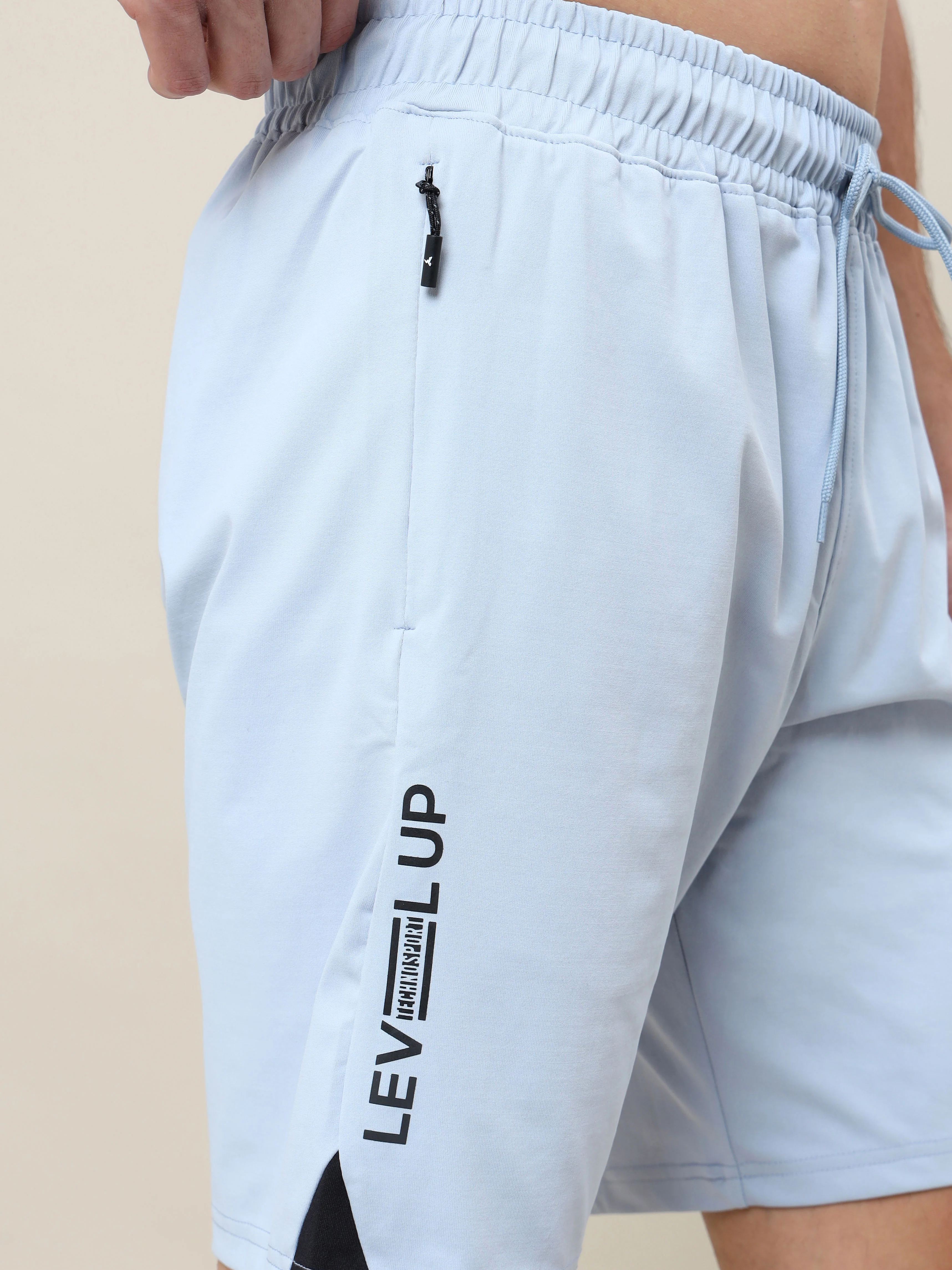 Men Solid Slim Fit Shorts with ELASTO LITE - Image 5