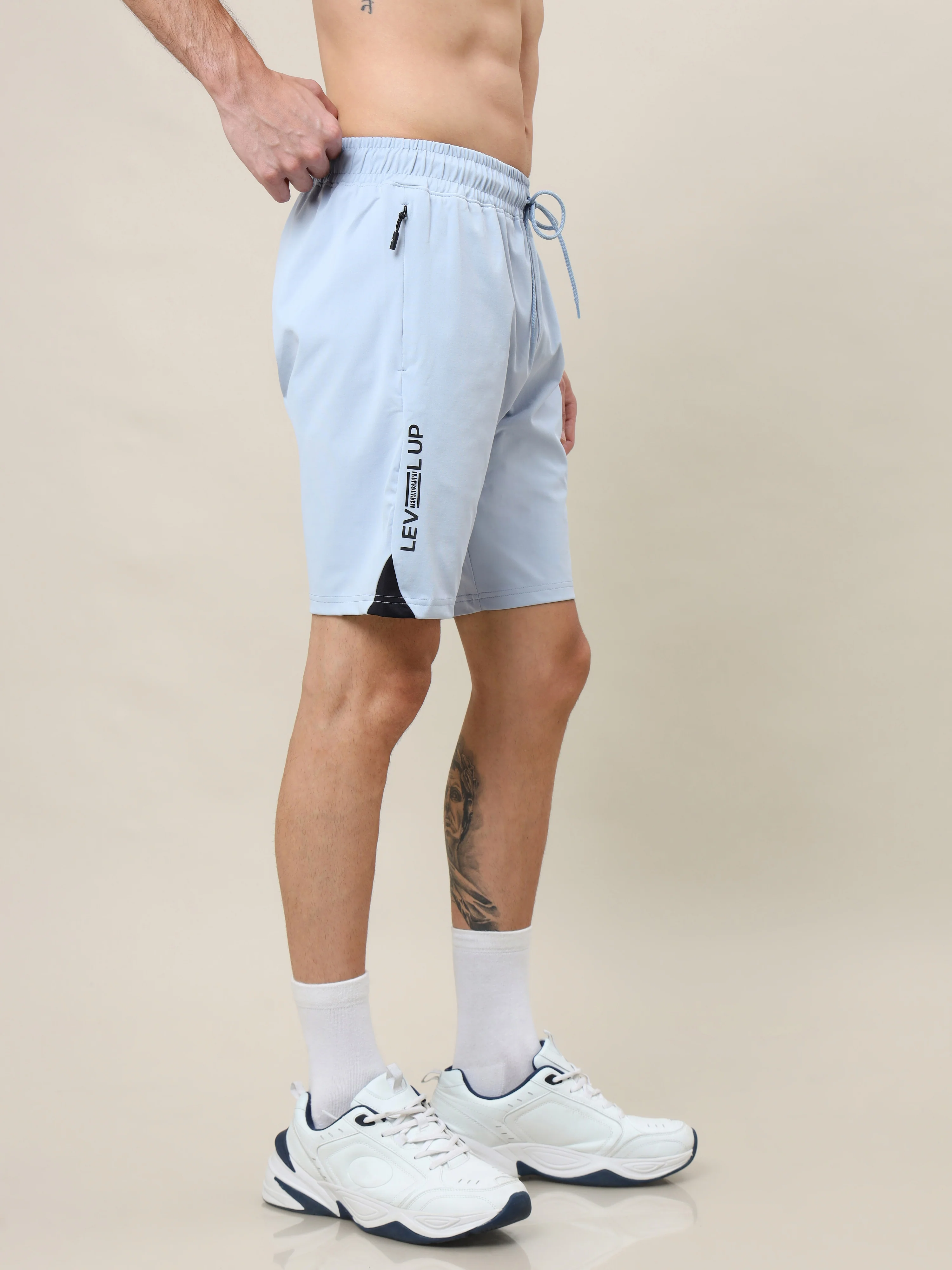 Men Solid Slim Fit Shorts with ELASTO LITE - Image 7