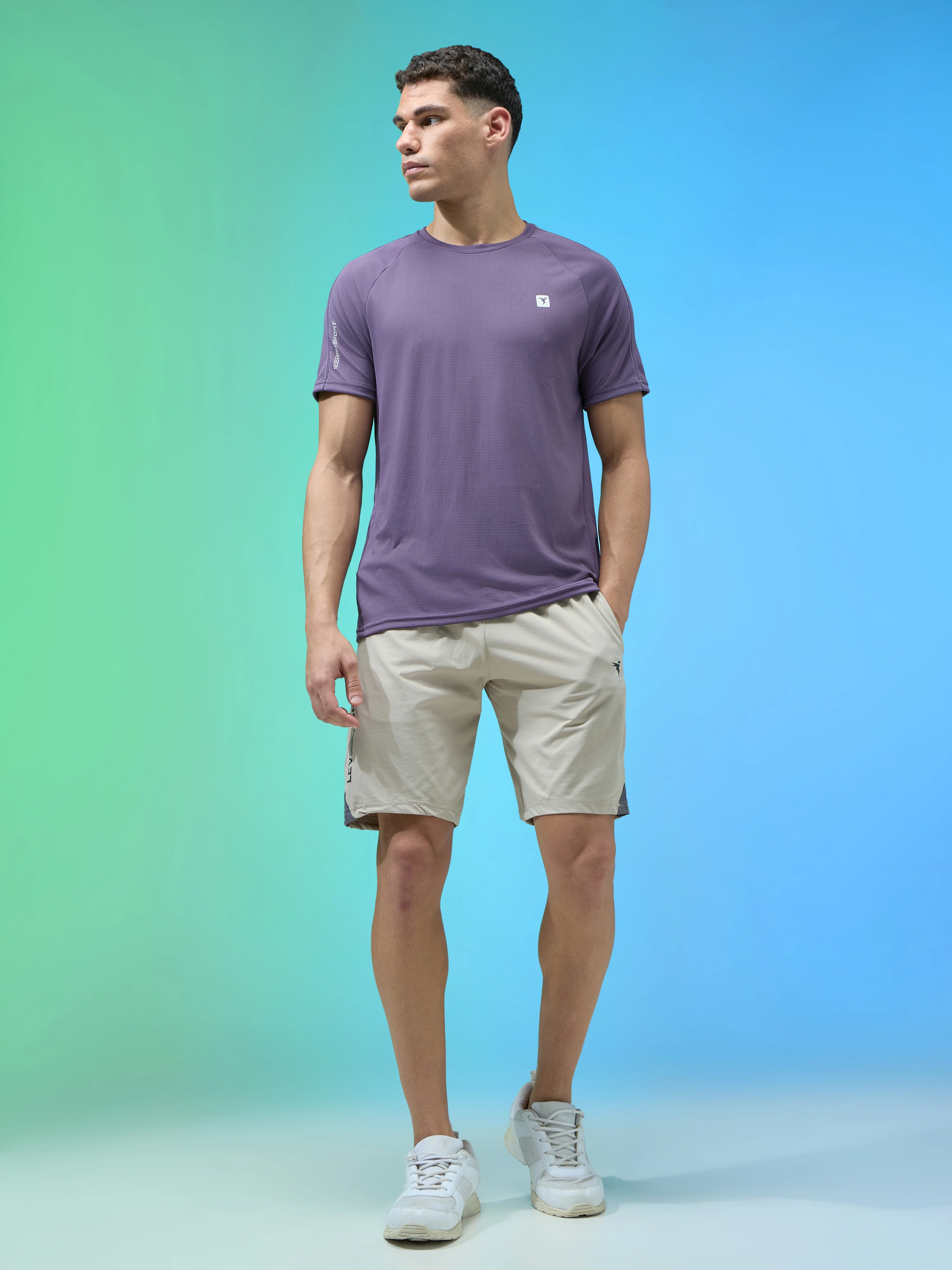 Men Solid Slim Fit Shorts with ELASTO LITE - Image 5