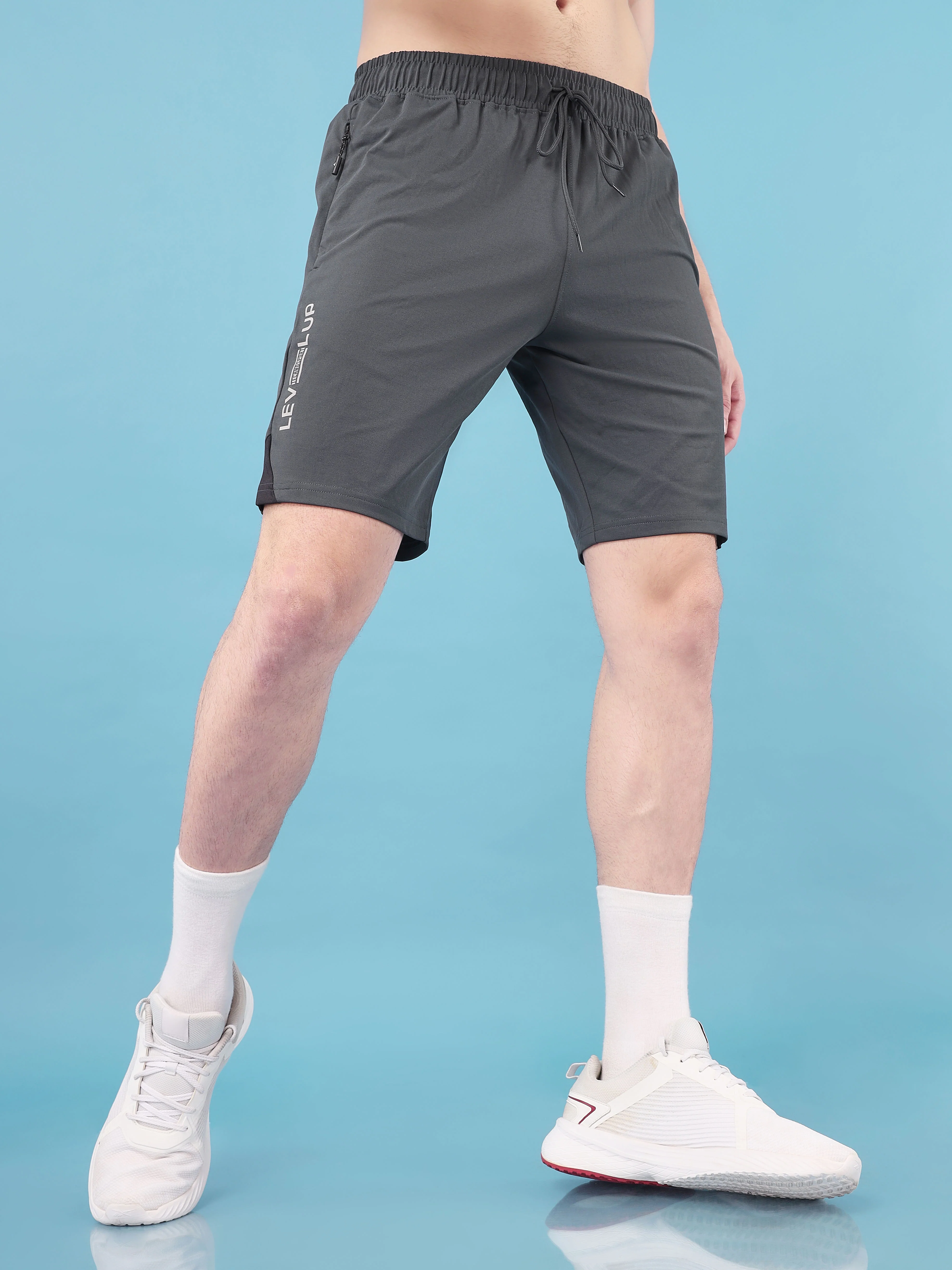 Men Solid Slim Fit Shorts with ELASTO LITE (Pack of 2) - Image 2