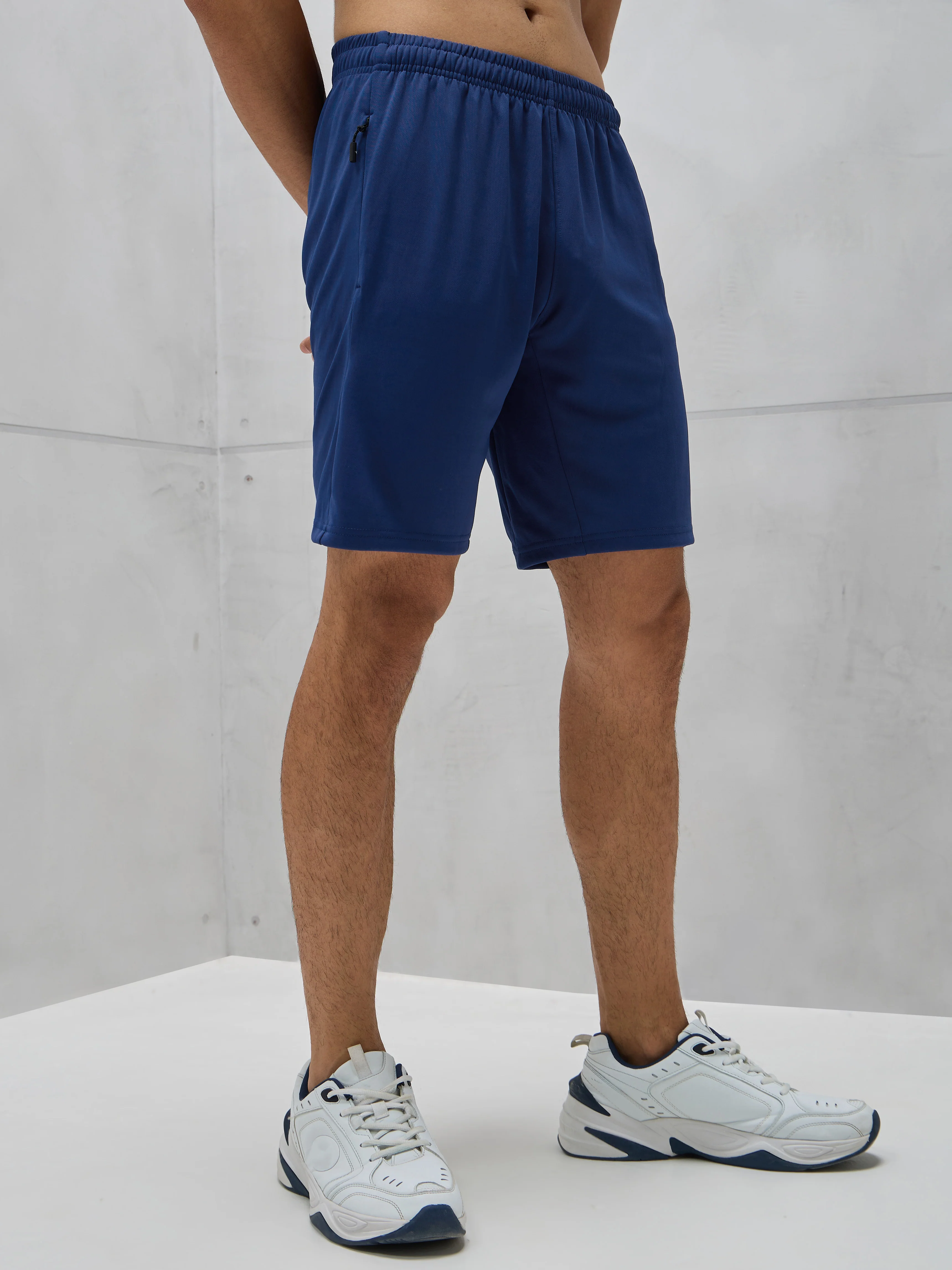 Men Solid Slim Fit Shorts with TECHNO DRY - Image 5