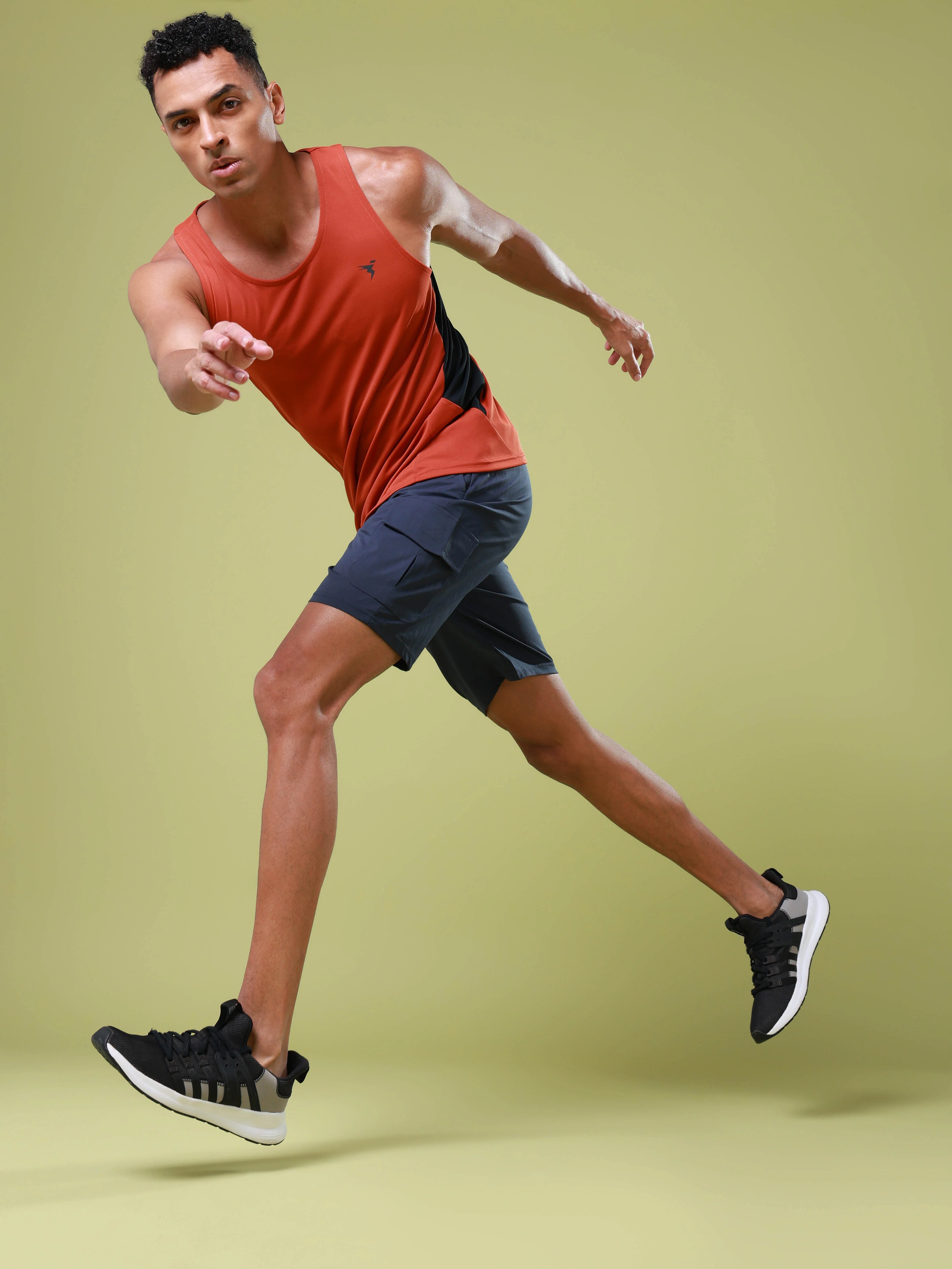 Men Solid Slim Fit Shorts with TS FLEXI - Image 5