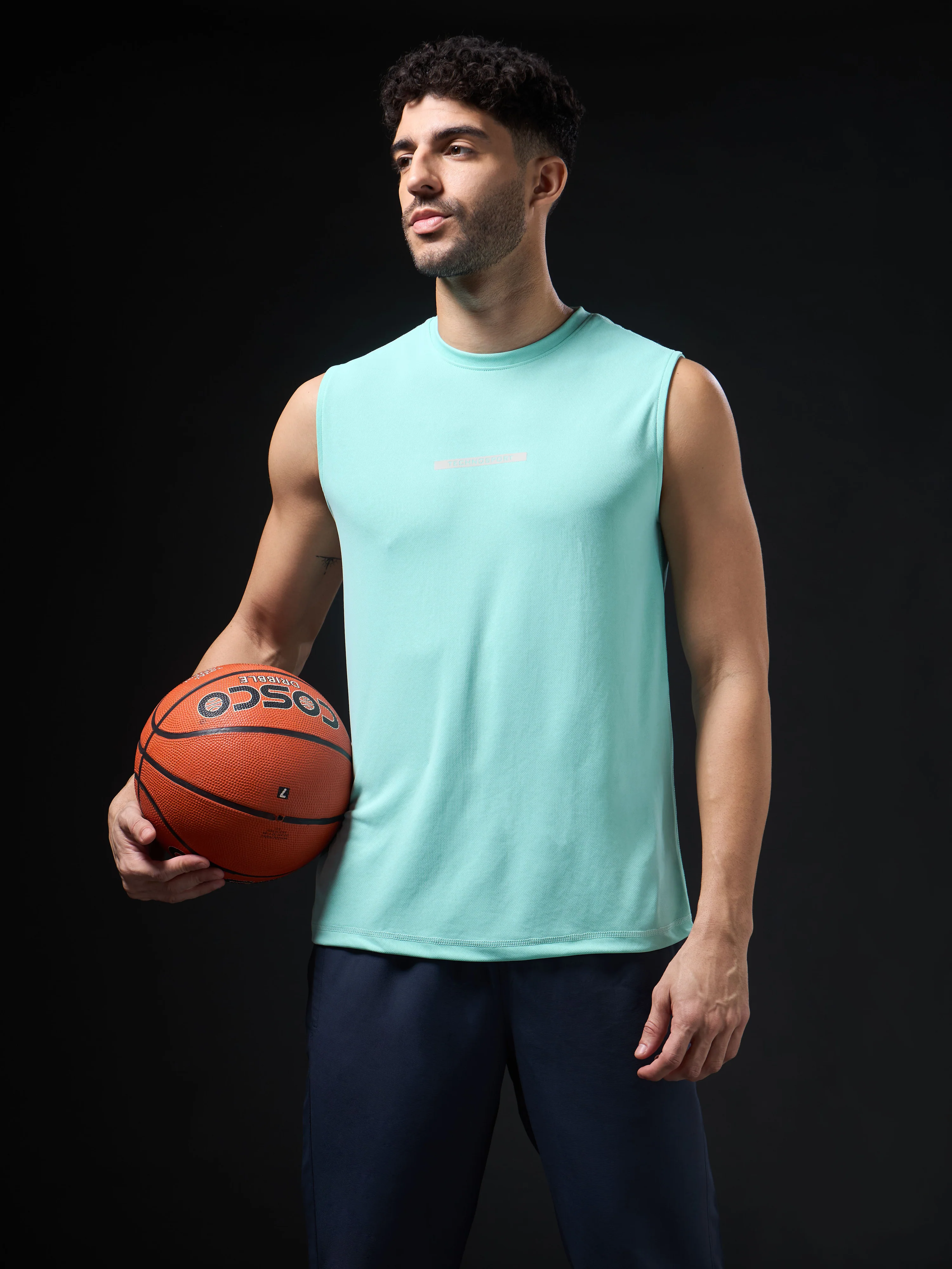 Men Solid Slim Fit Sports Innerwear Vest with TECHNOCOOL+ (Pack of 2) - Image 3
