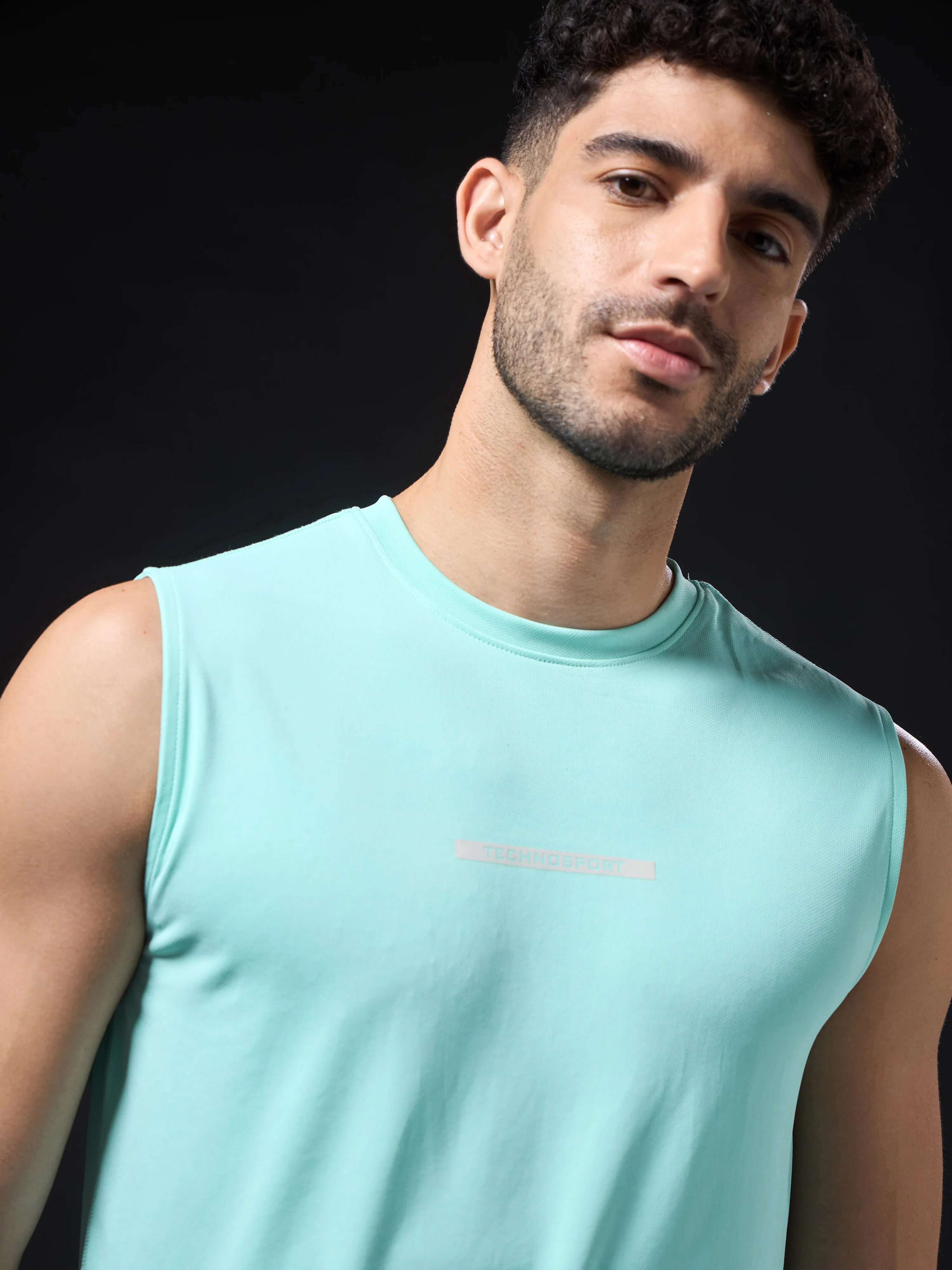 Men Solid Slim Fit Sports Innerwear Vest with TECHNOCOOL+ - Image 6