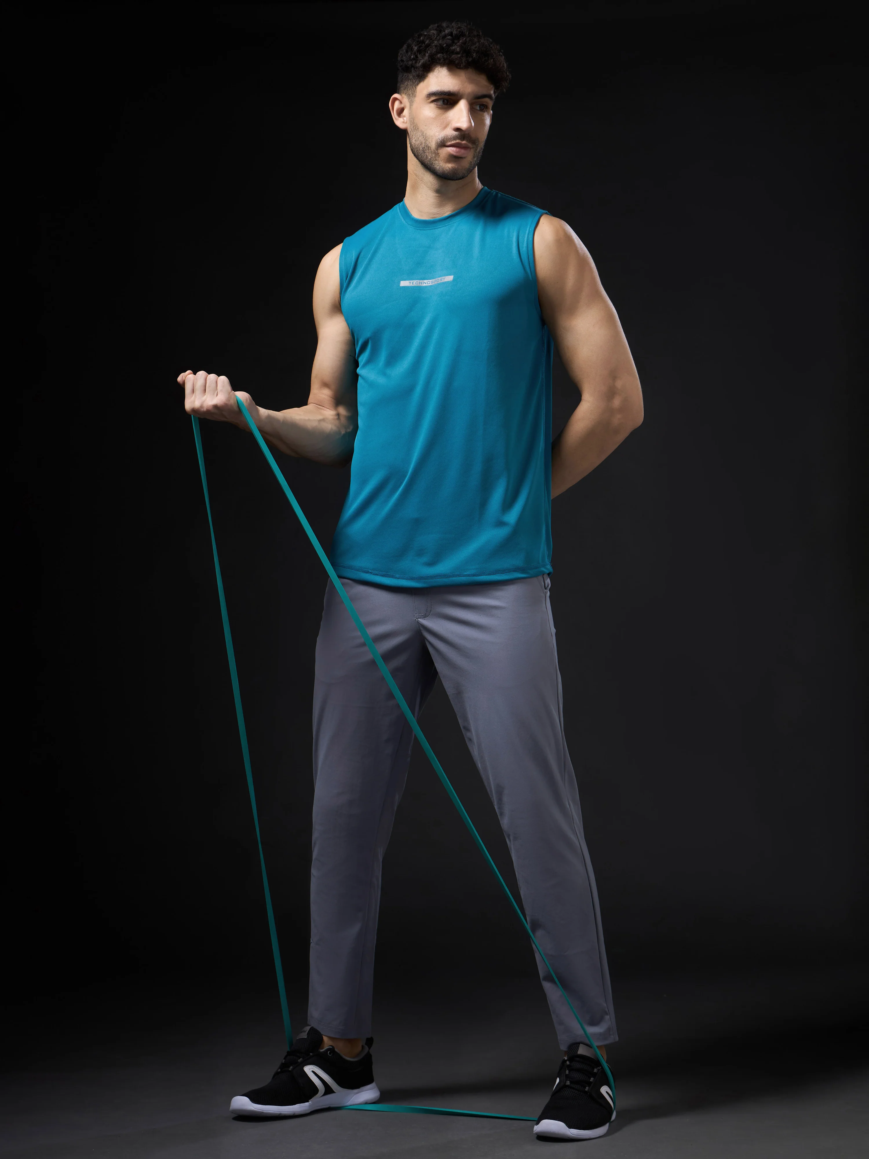 Men Solid Slim Fit Sports Innerwear Vest with TECHNOCOOL+ - Image 5