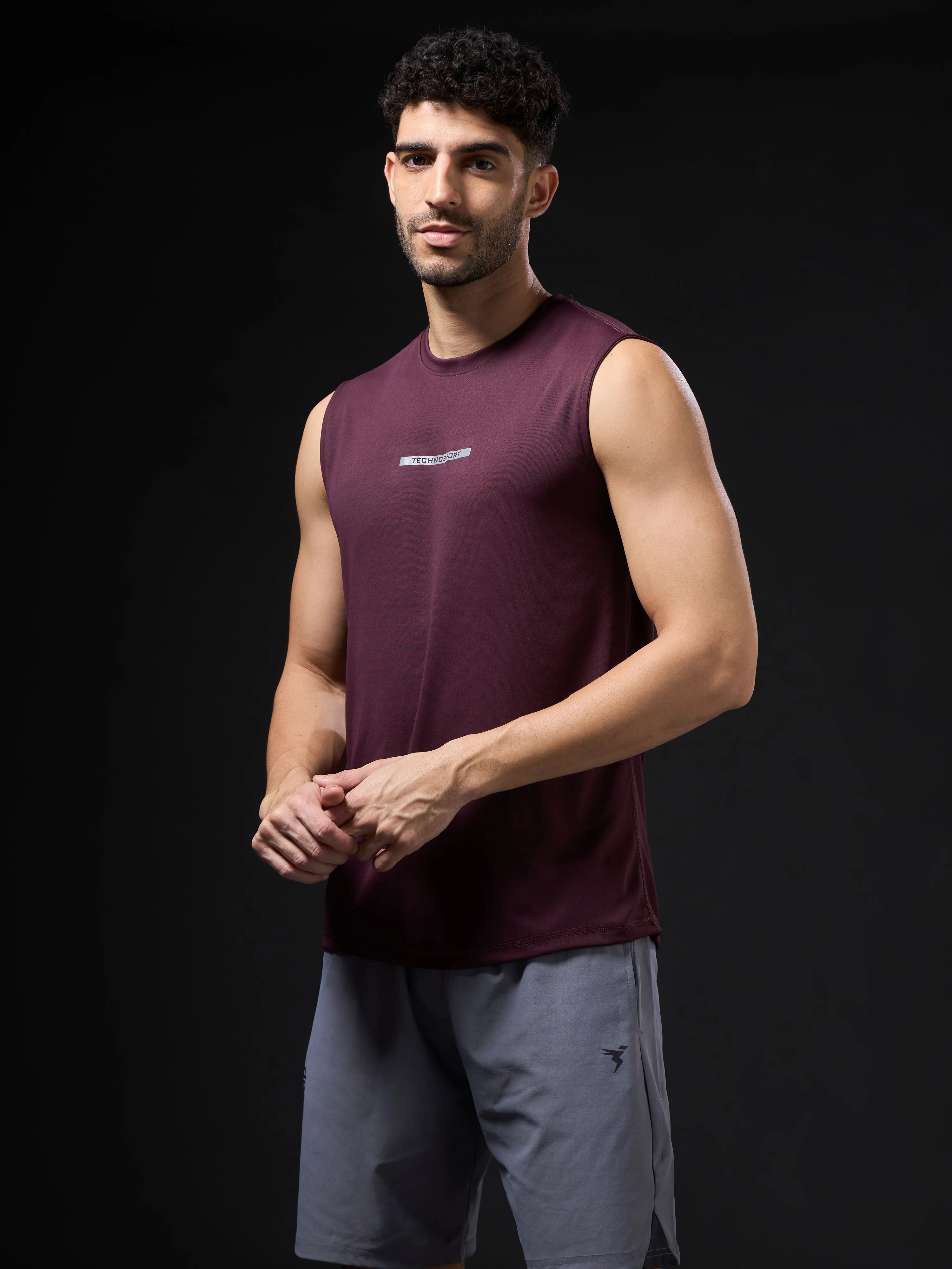 Men Solid Slim Fit Sports Innerwear Vest with TECHNOCOOL+ (Pack of 2) - Image 2