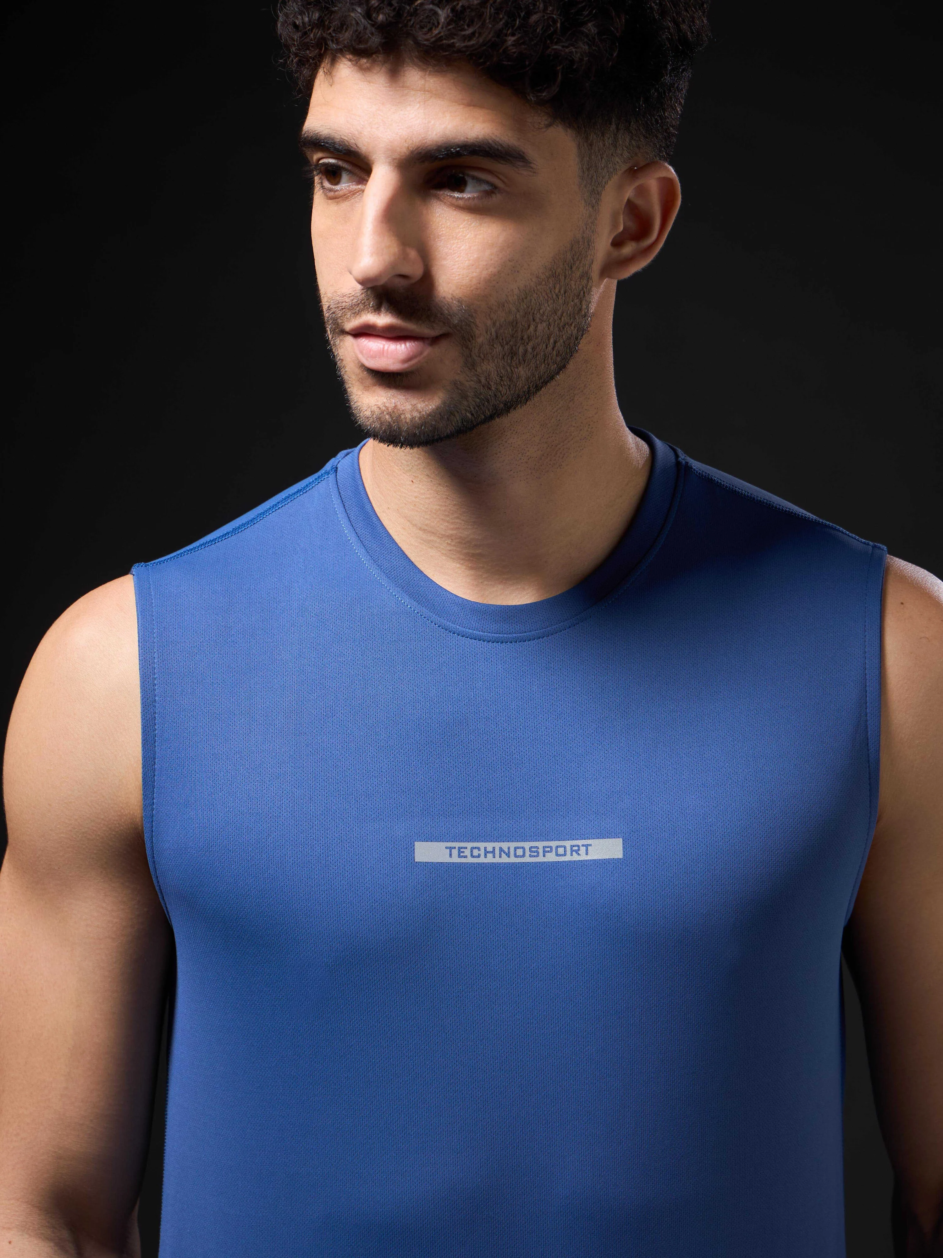 Men Solid Slim Fit Sports Innerwear Vest with TECHNOCOOL+ - Image 6