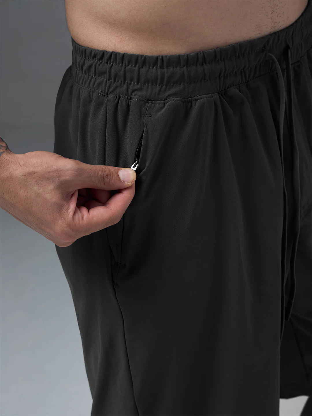 Men Solid Slim Fit Sports Shorts with DURACOOL - Image 5