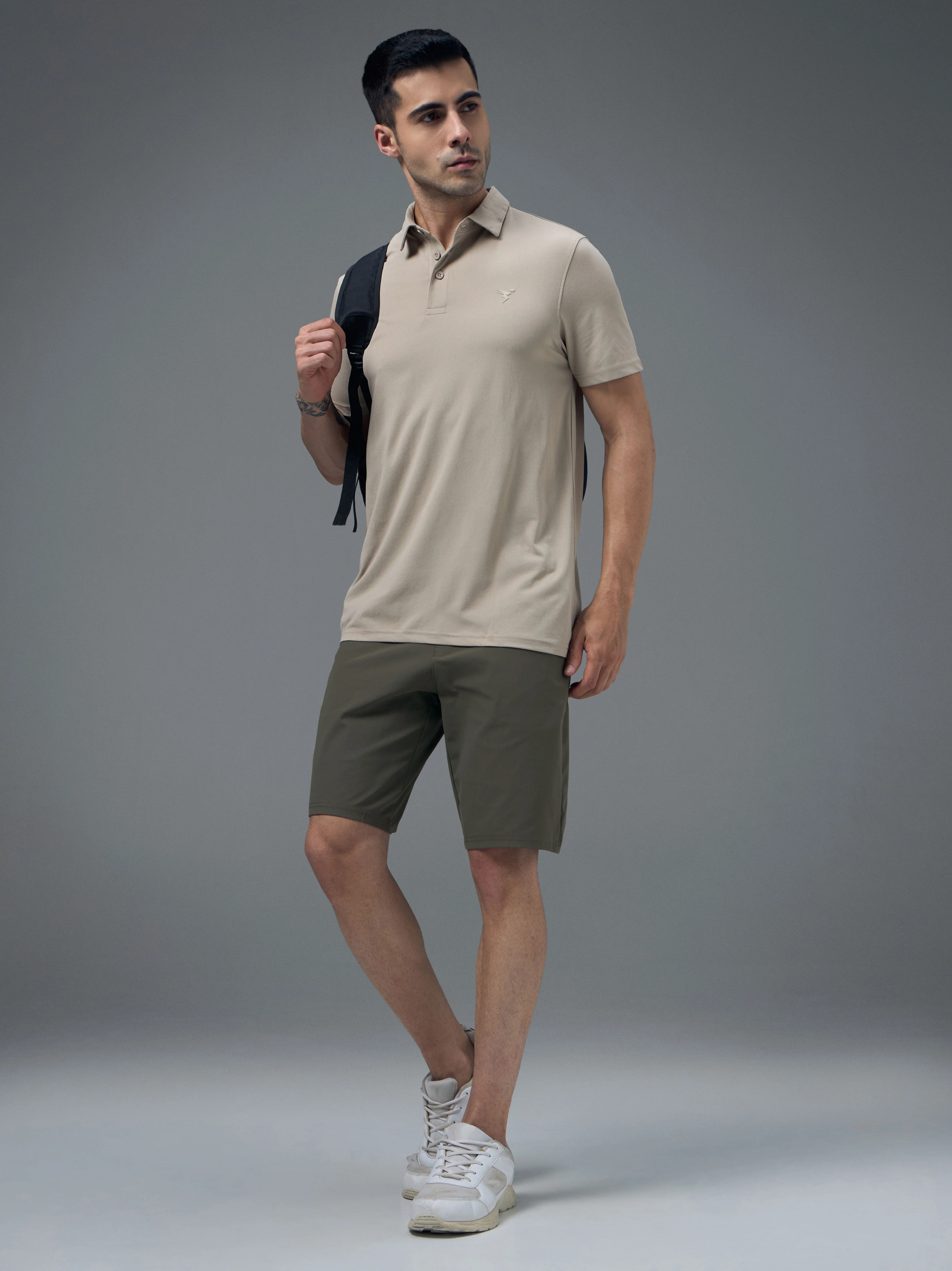 Men Solid Slim Fit Sports Shorts with DURACOOL - Image 4