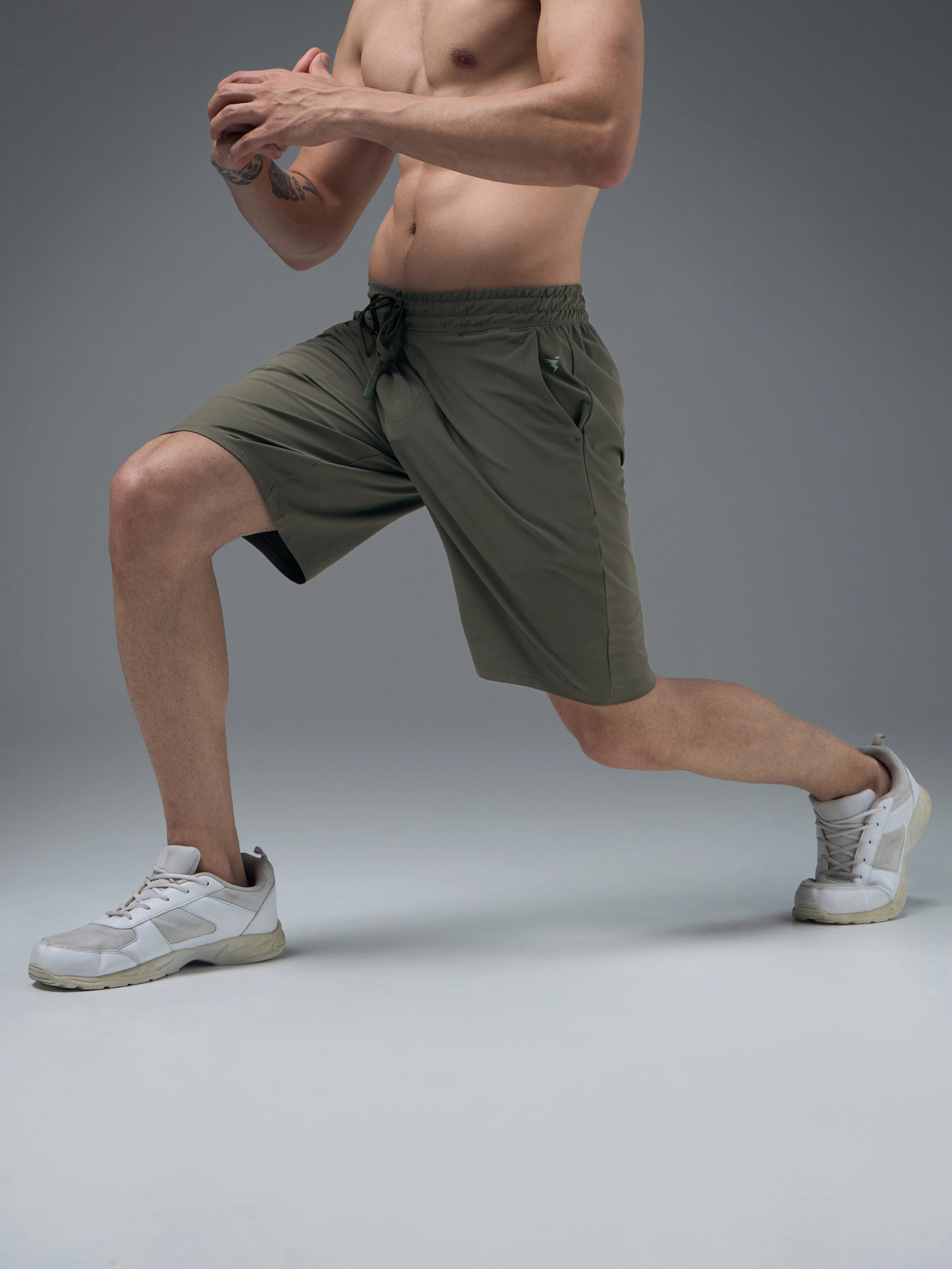 Men Solid Slim Fit Sports Shorts with DURACOOL - Image 5