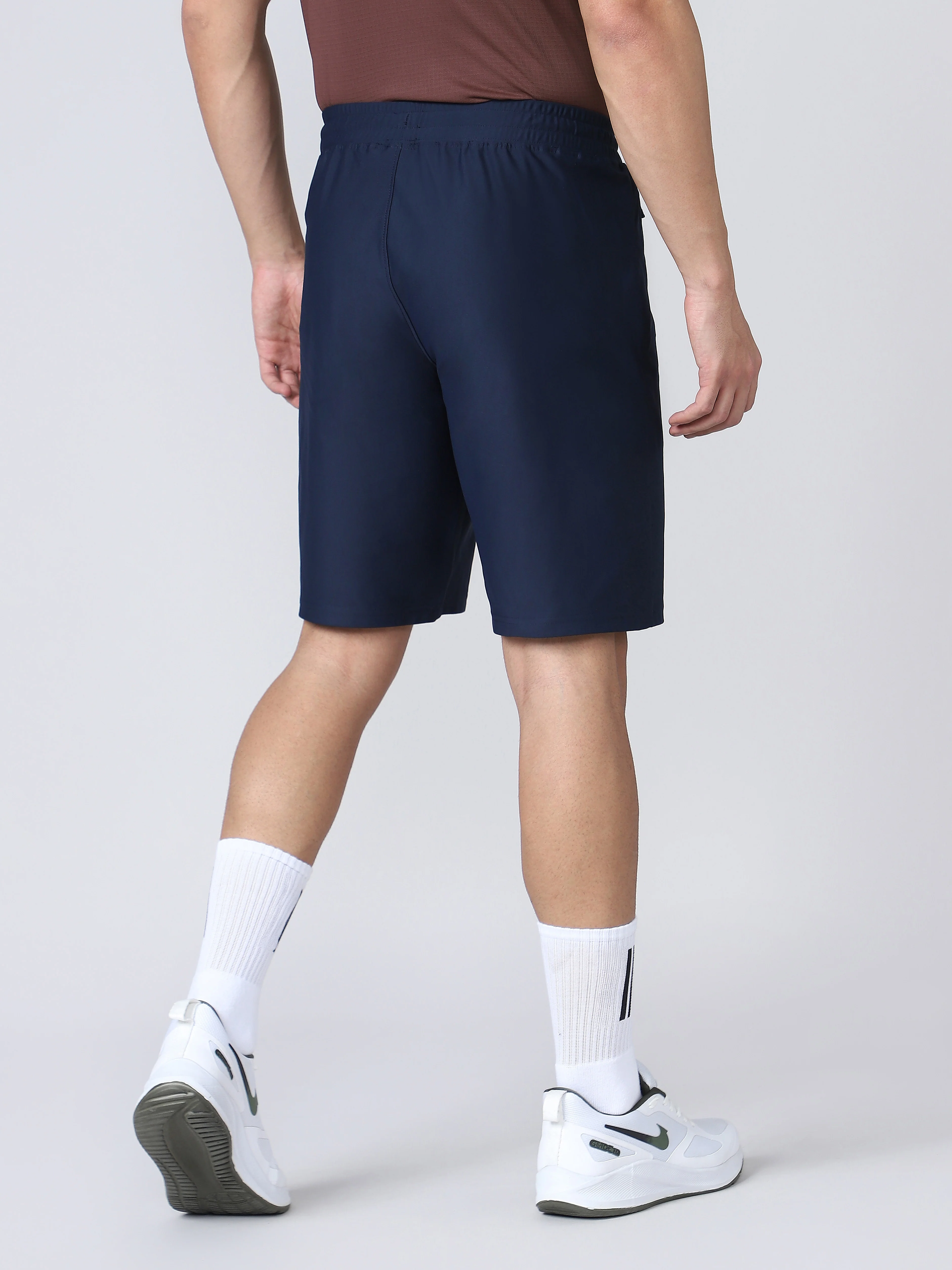 Men Solid Slim Fit Sports Shorts with DURACOOL - Image 2