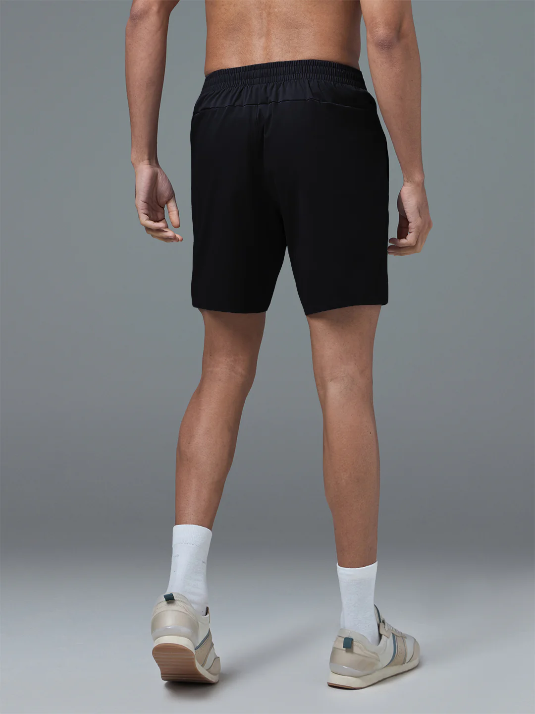 Men Solid Slim Fit Sports Shorts with TS FLEXI - Image 2