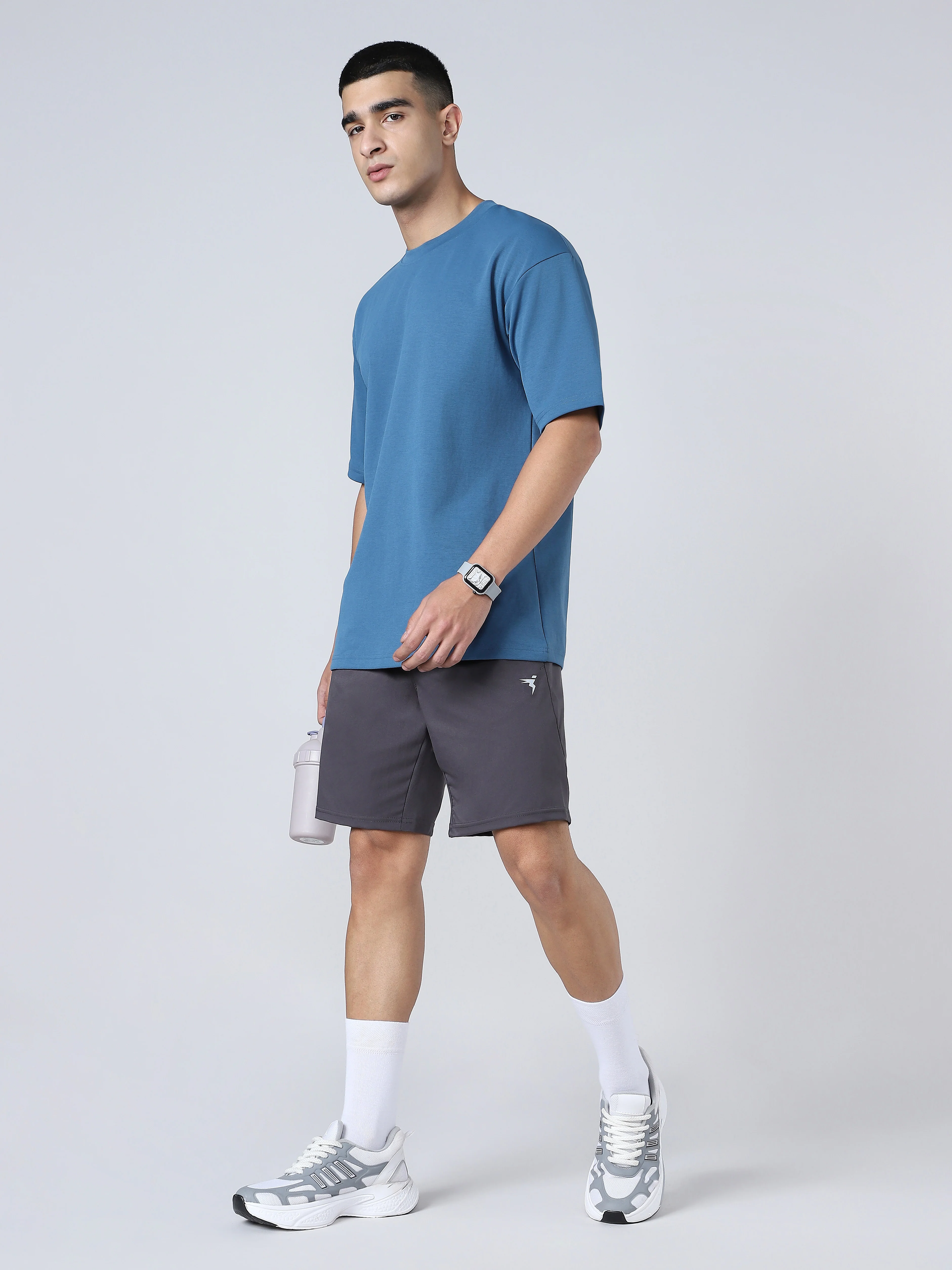 Men Solid Slim Fit Sports Shorts with TS FLEXI - Image 6
