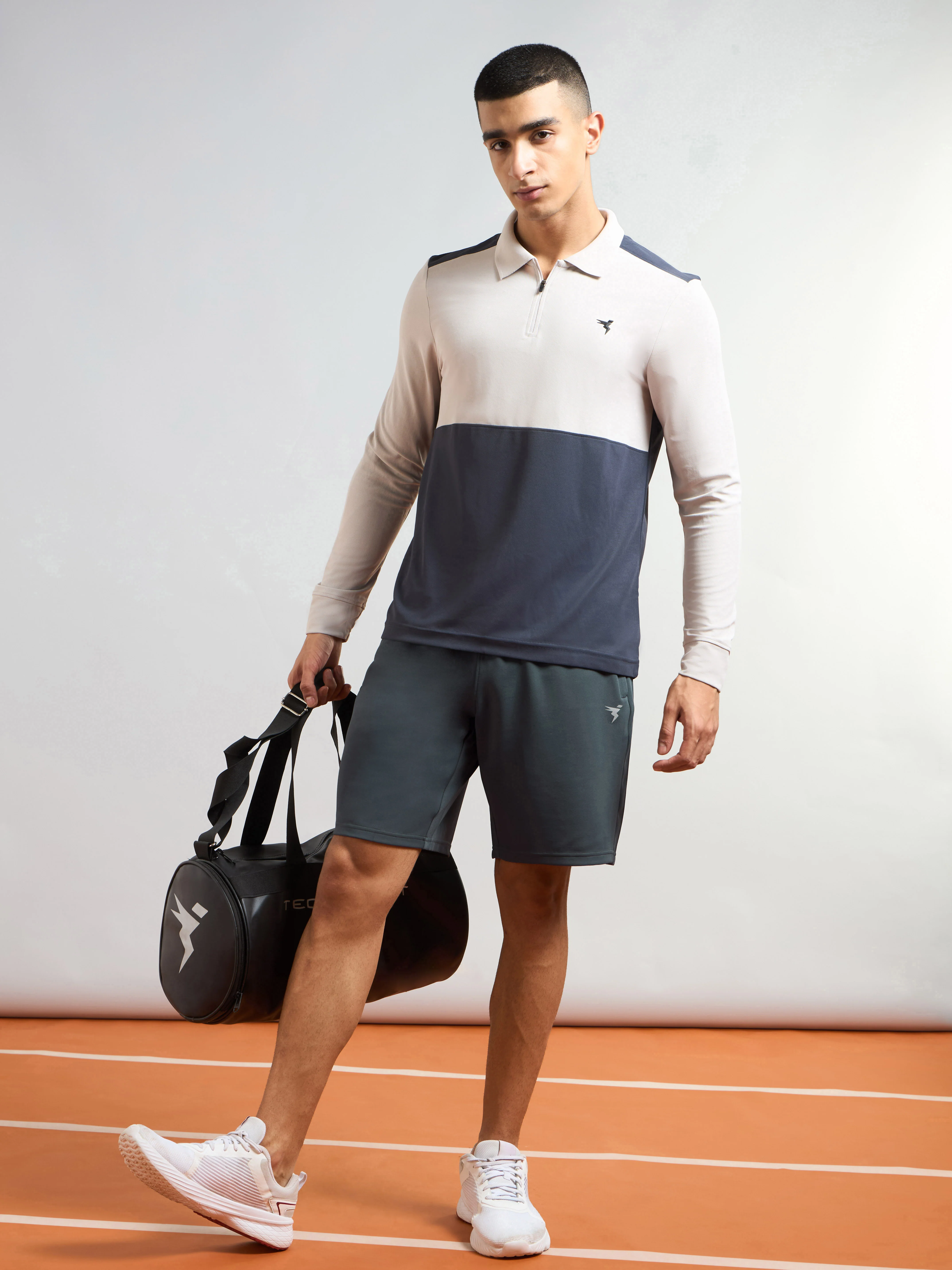 Men Solid Slim Fit Sports Shorts with TS FLEXI - Image 5