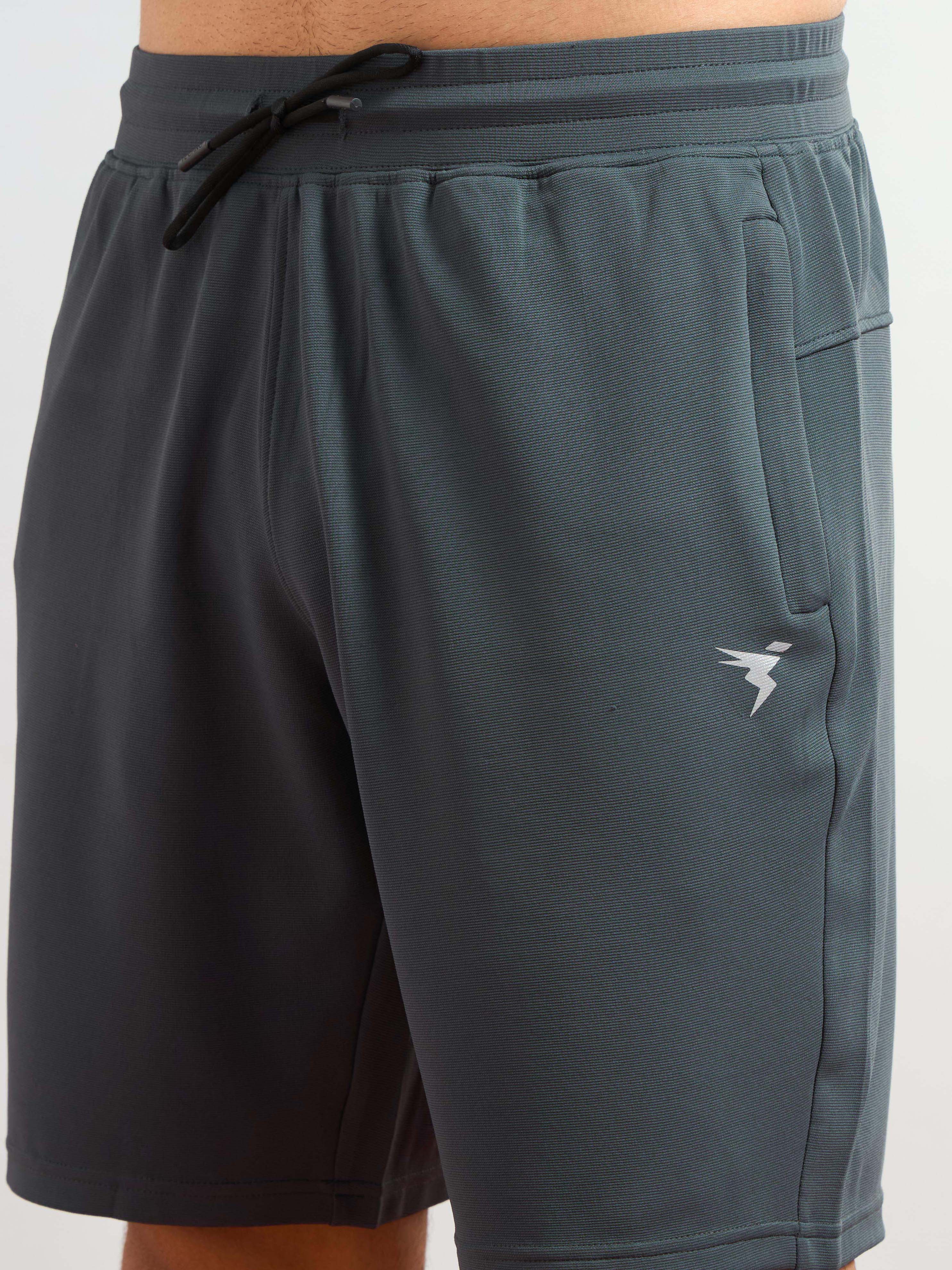 Men Solid Slim Fit Sports Shorts with TS FLEXI - Image 6