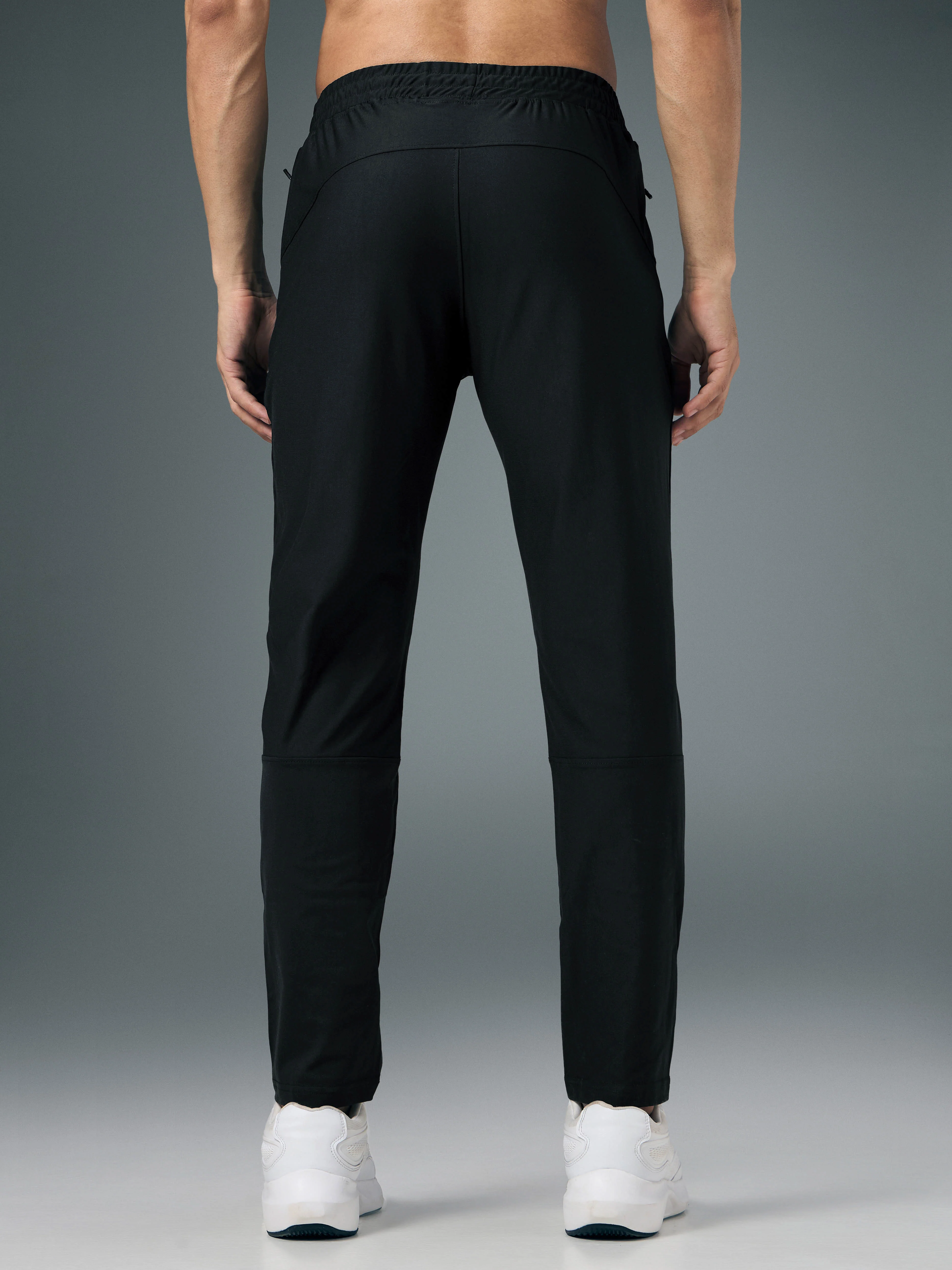 Men Solid Slim Fit Sports Trackpants with DURACOOL+ - Image 3