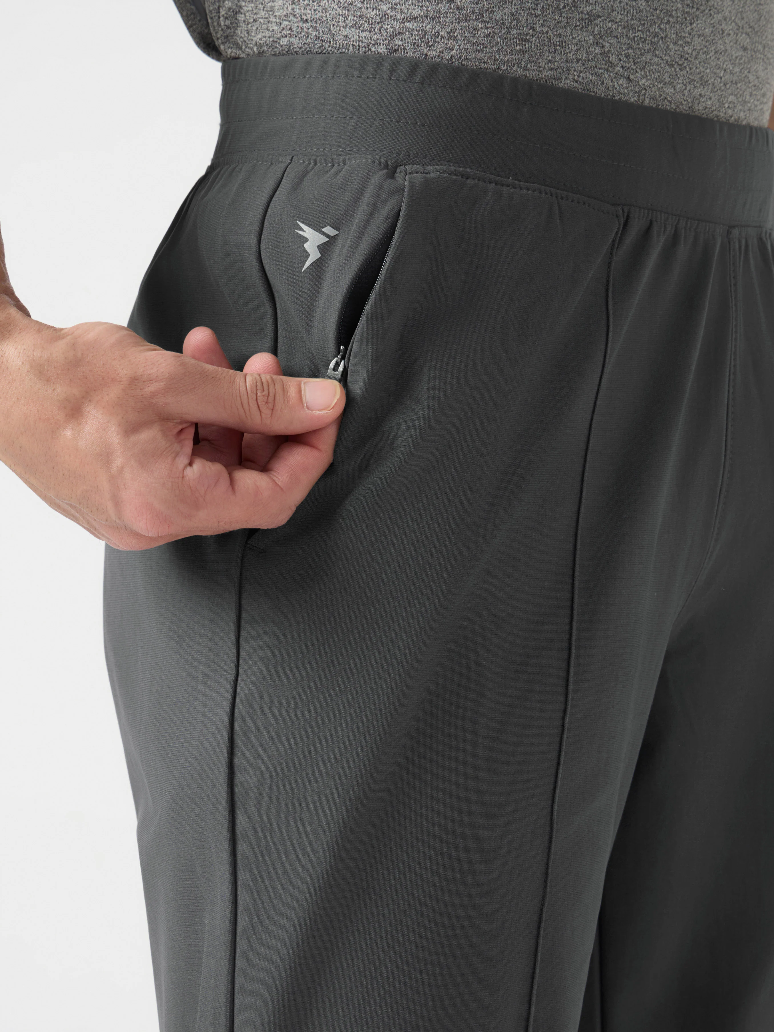 Men Solid Slim Fit Sports Trackpants with DURACOOL+ - Image 5