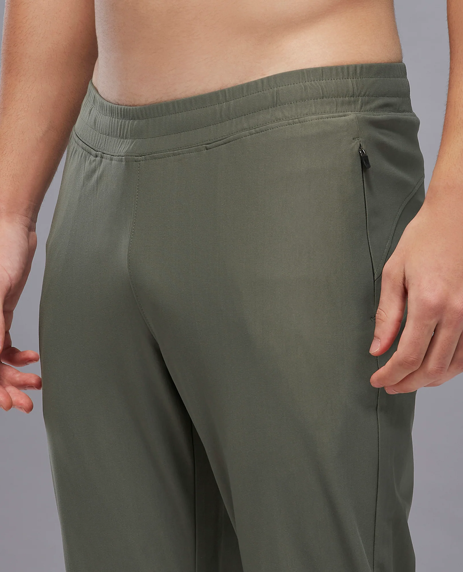 Men Solid Slim Fit Sports Trackpants with DURACOOL+ - Image 4