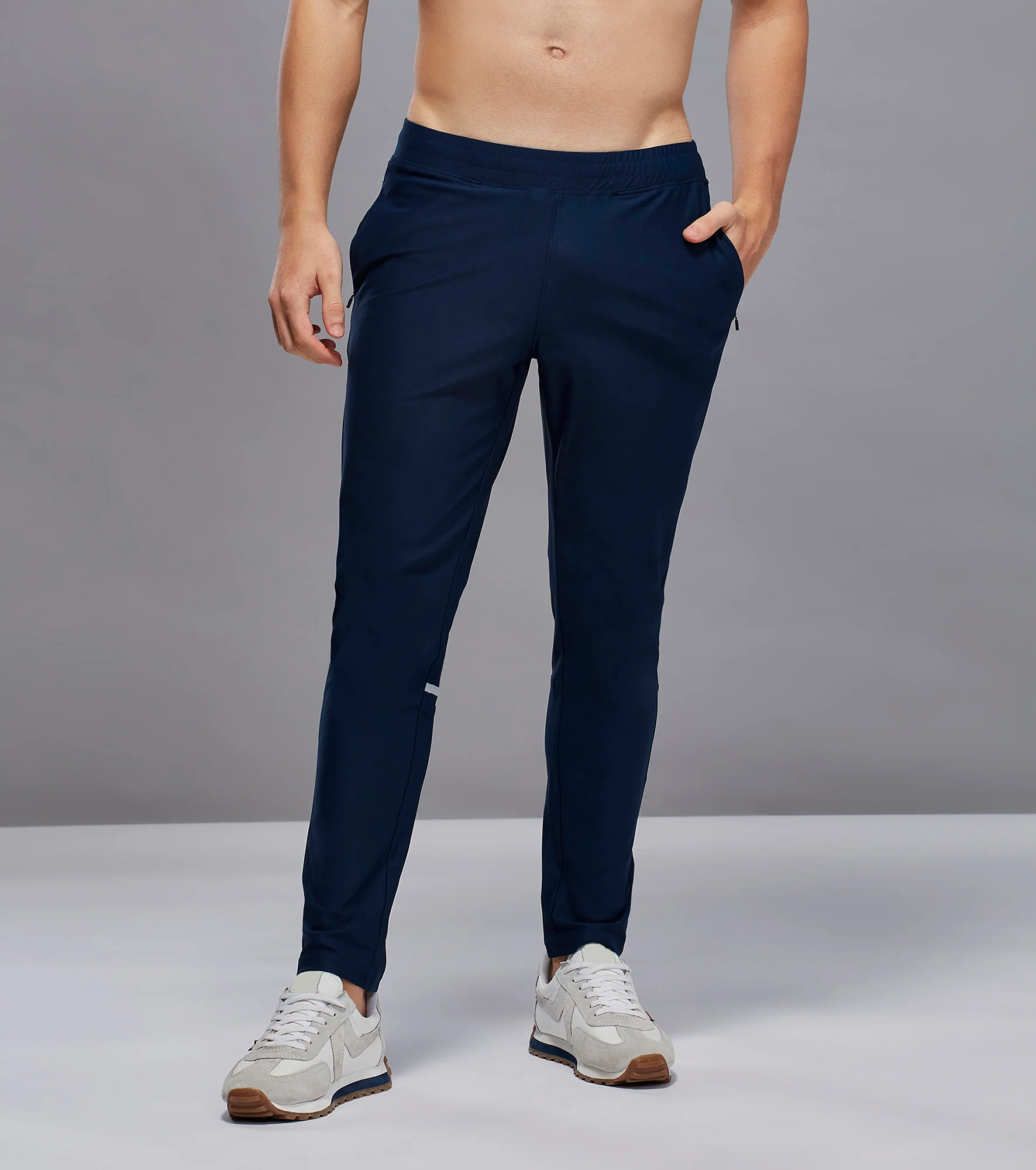 Men Solid Slim Fit Sports Trackpants with DURACOOL+ - Image 2