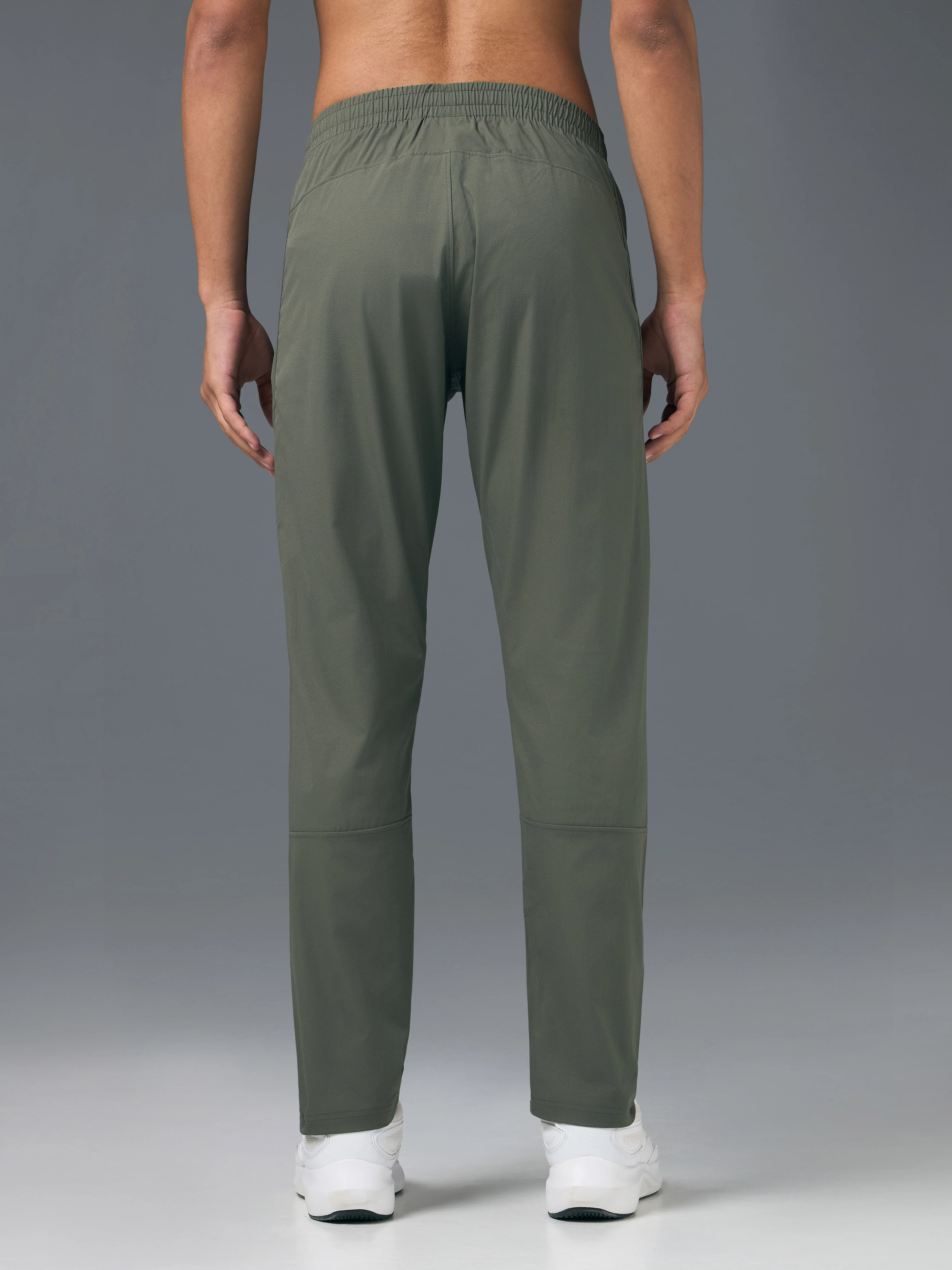 Men Solid Slim Fit Sports Trackpants with TS LYTRA - Image 3