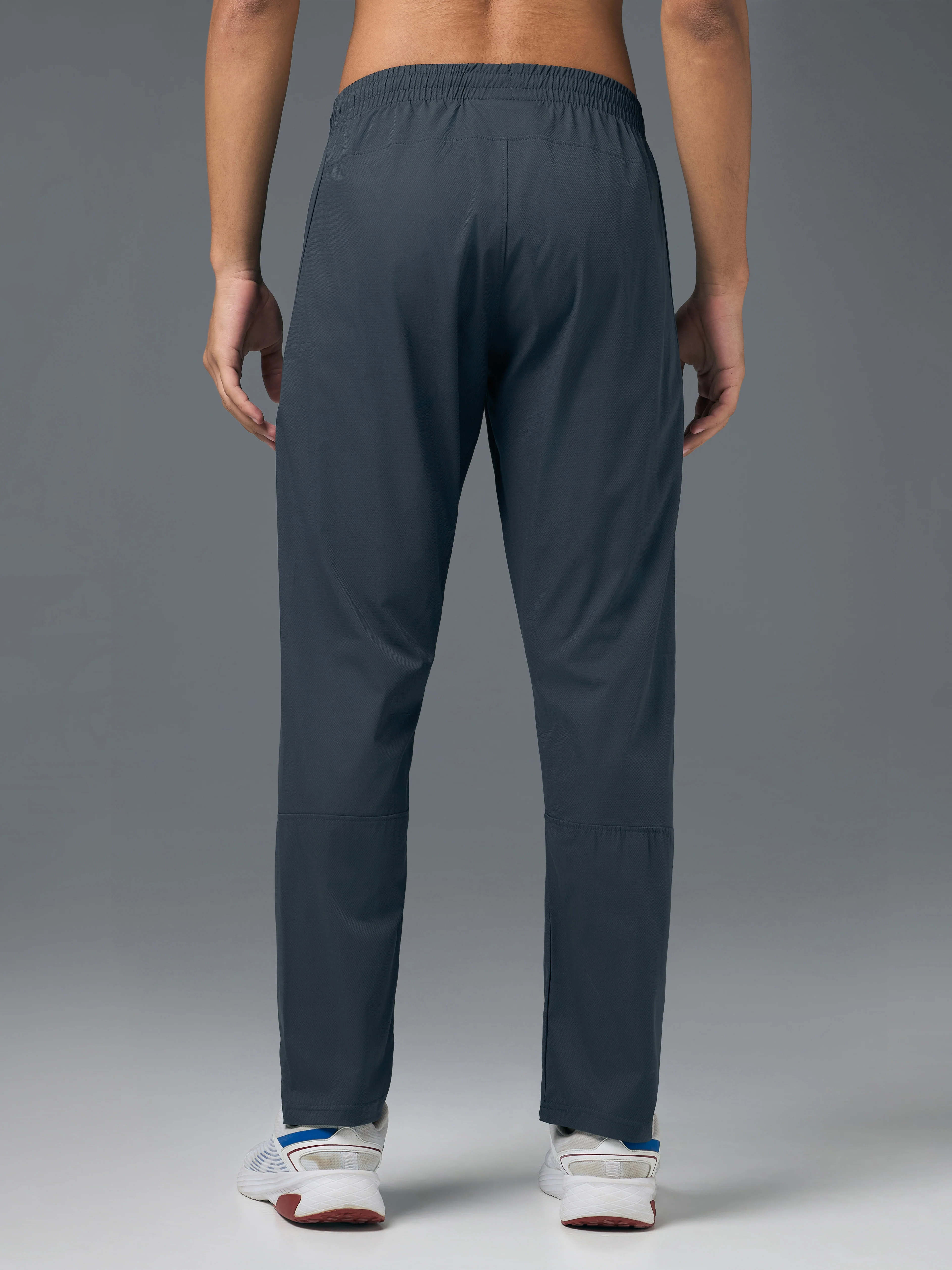 Men Solid Slim Fit Sports Trackpants with TS LYTRA - Image 3
