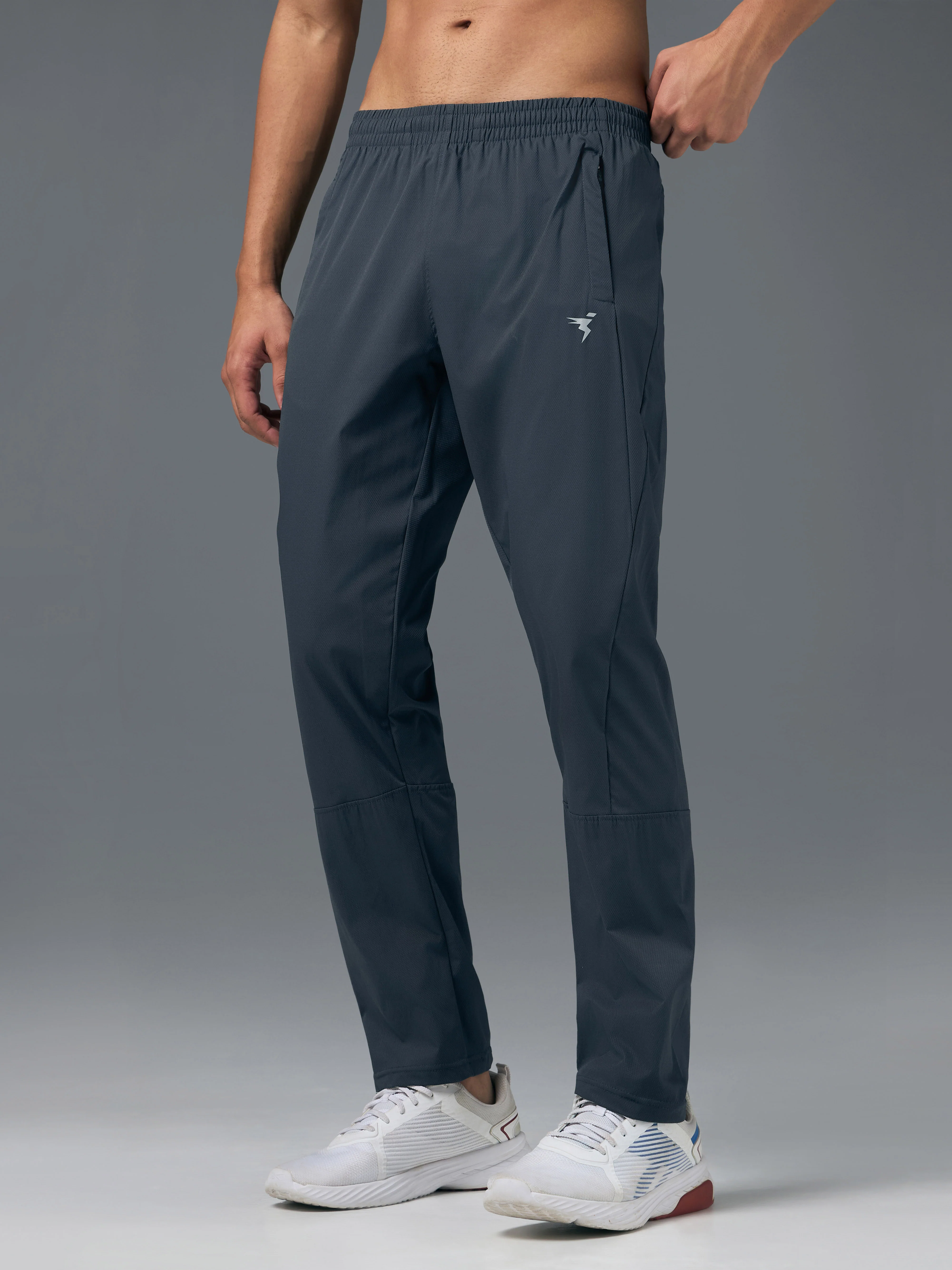 Men Solid Slim Fit Sports Trackpants with TS LYTRA - Image 4