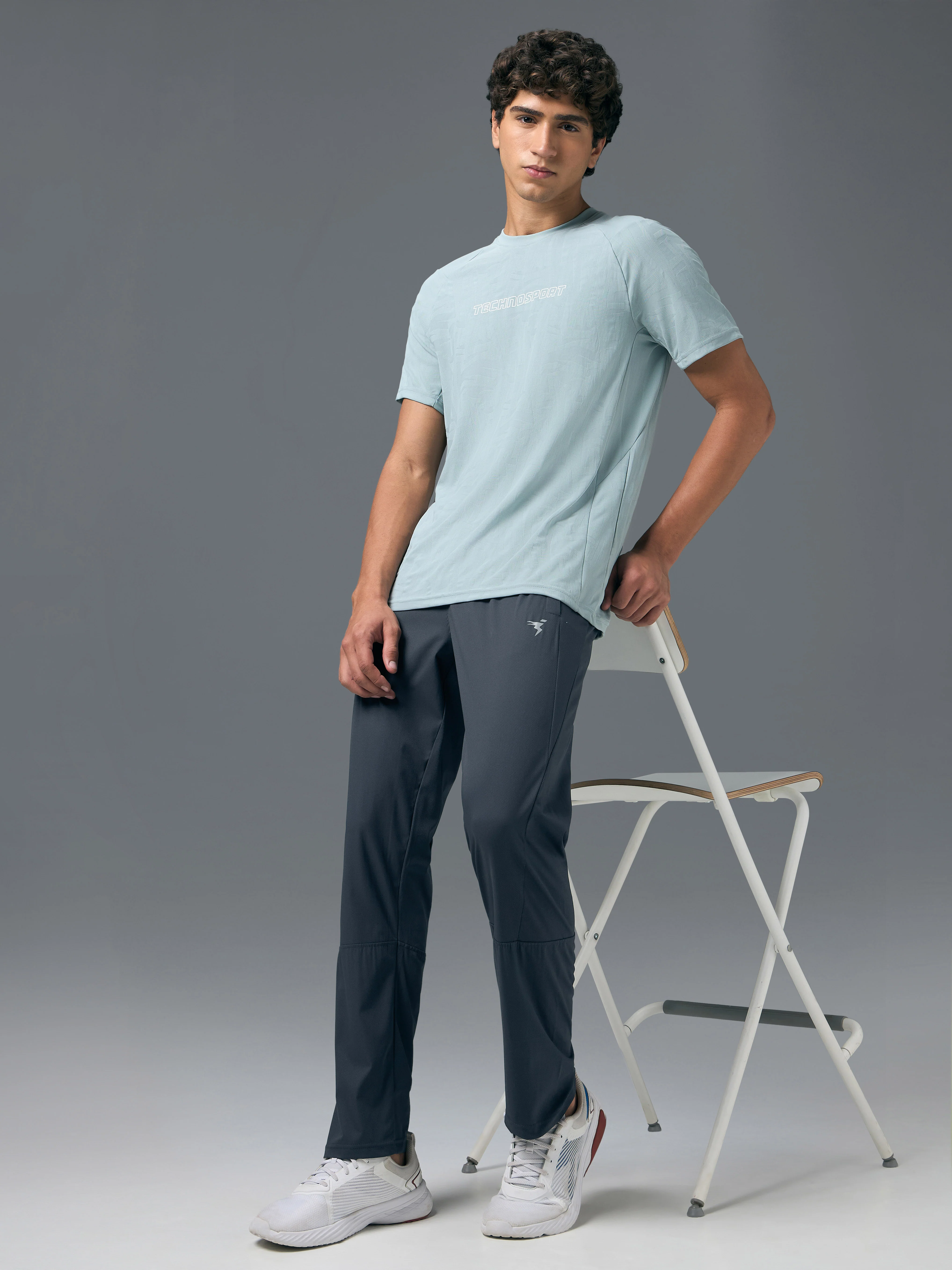 Men Solid Slim Fit Sports Trackpants with TS LYTRA - Image 5