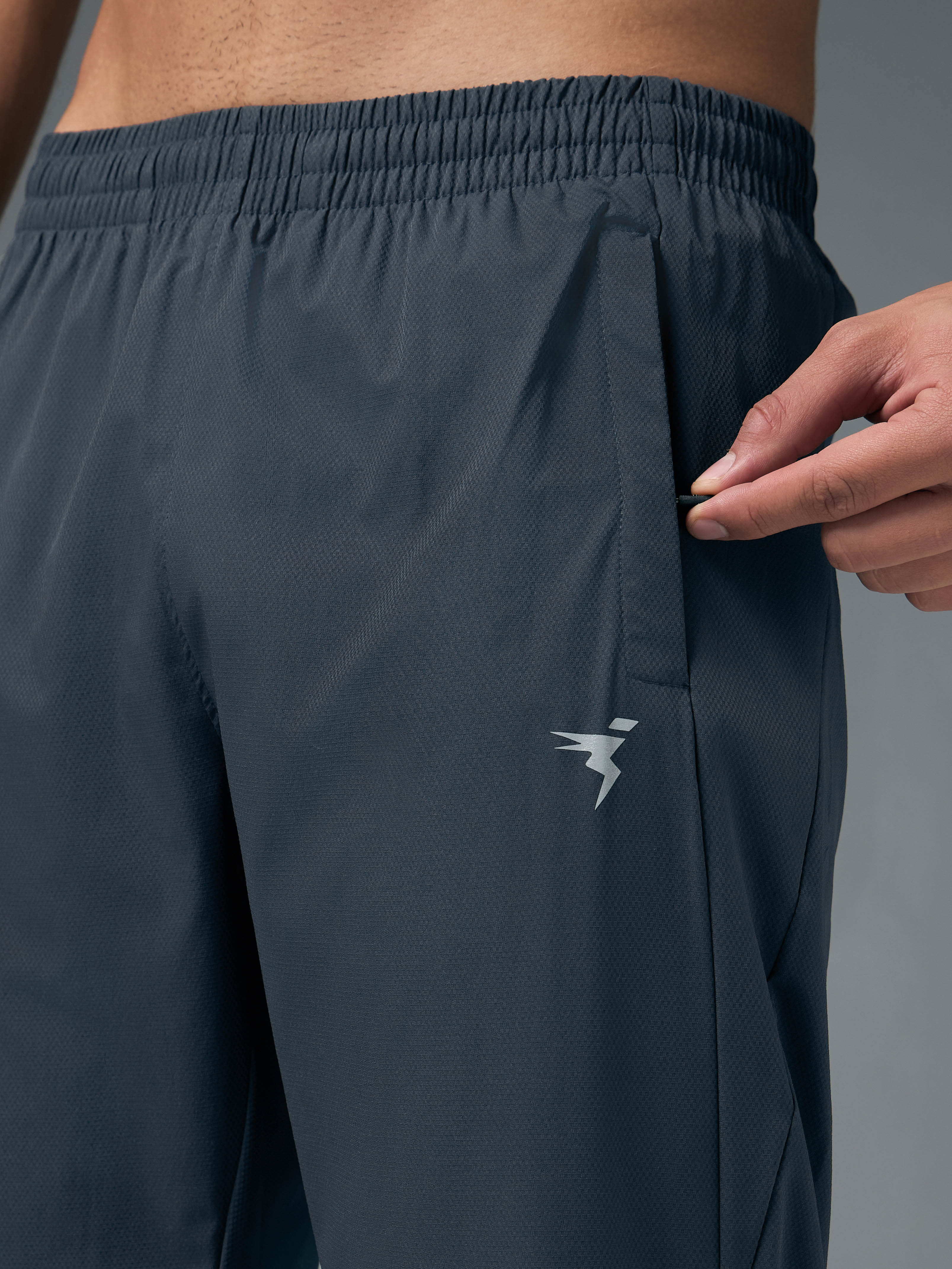 Men Solid Slim Fit Sports Trackpants with TS LYTRA - Image 6