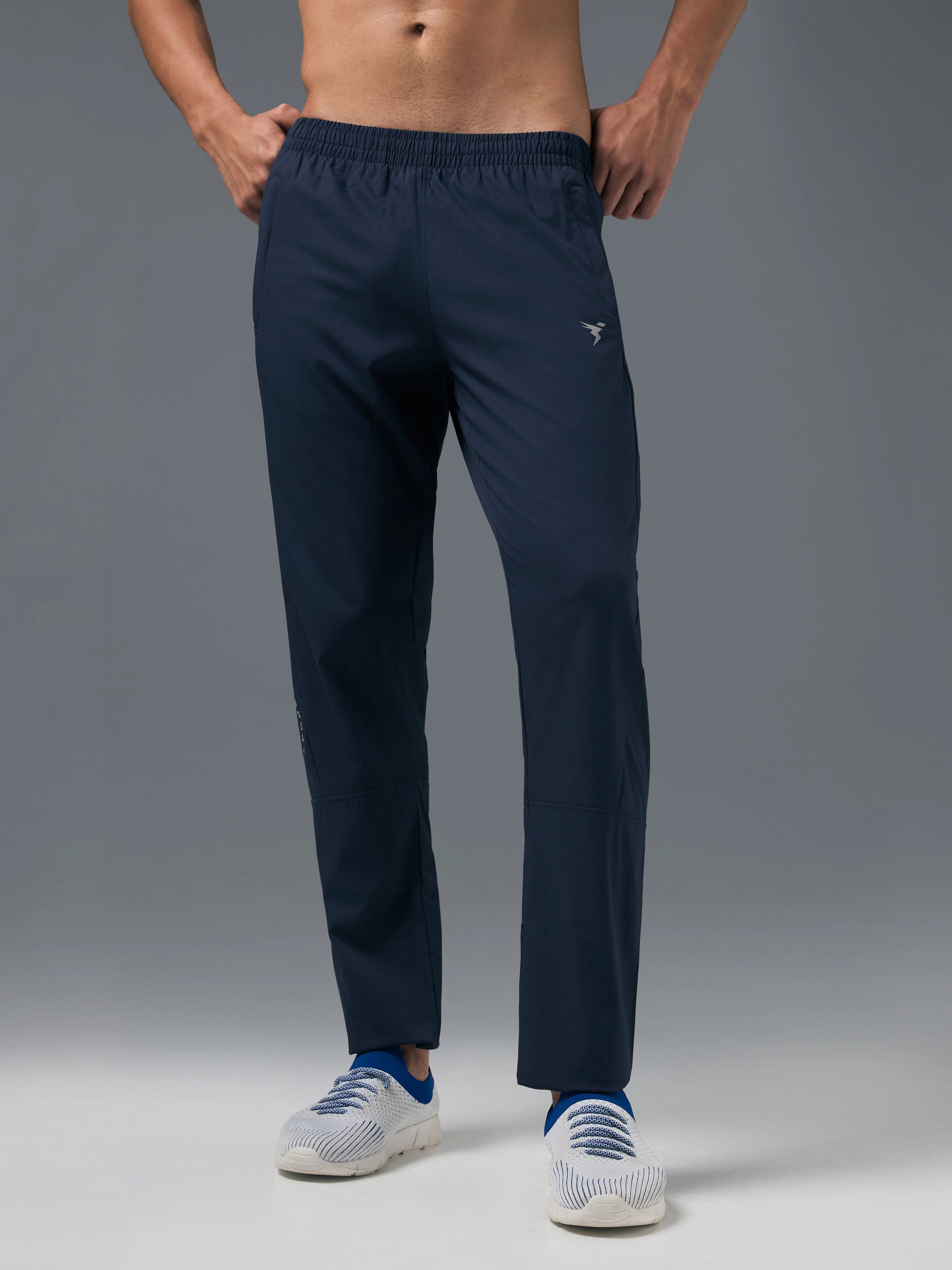 Men Solid Slim Fit Sports Trackpants with TS LYTRA - Image 2