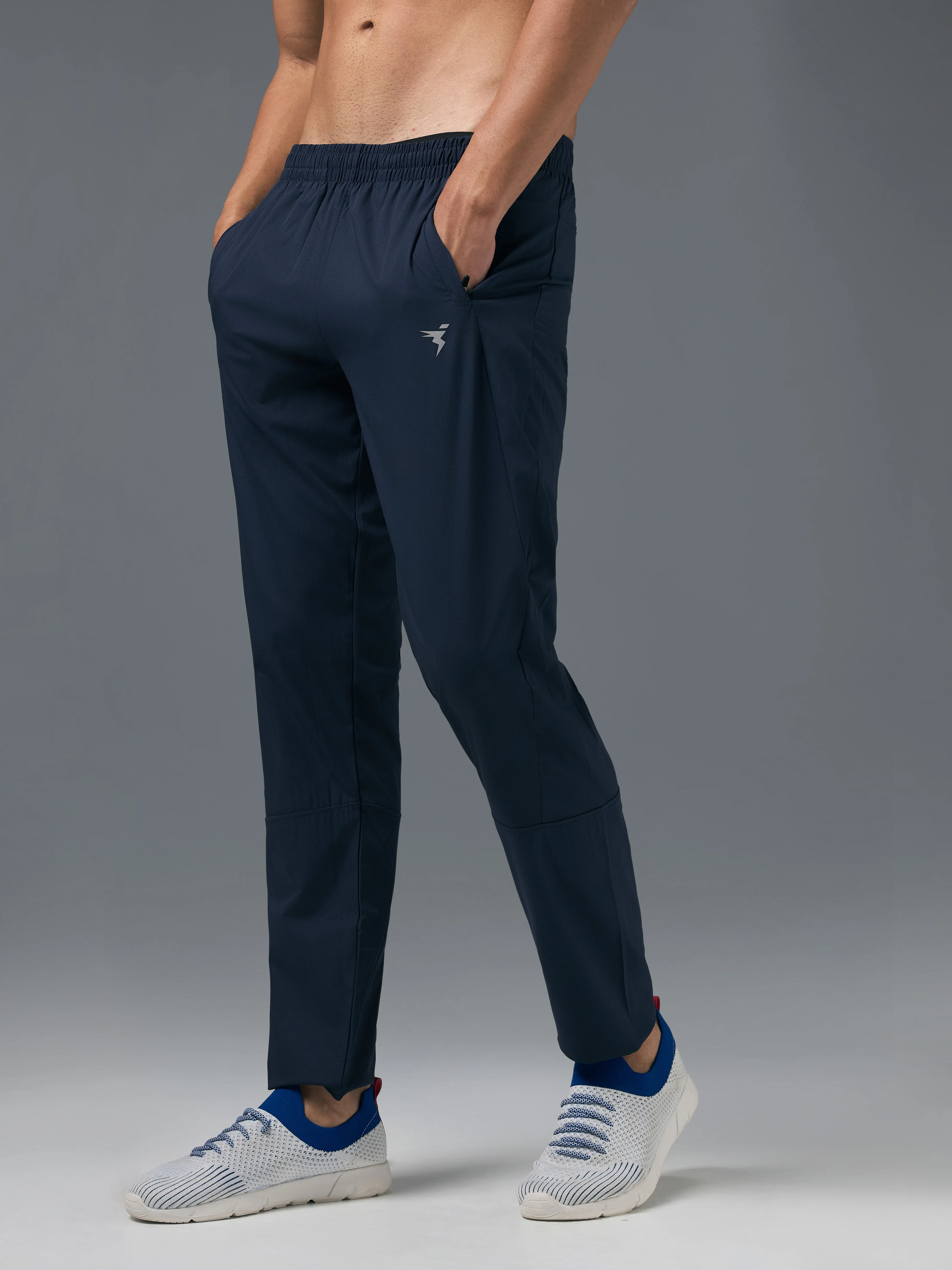 Men Solid Slim Fit Sports Trackpants with TS LYTRA - Image 4